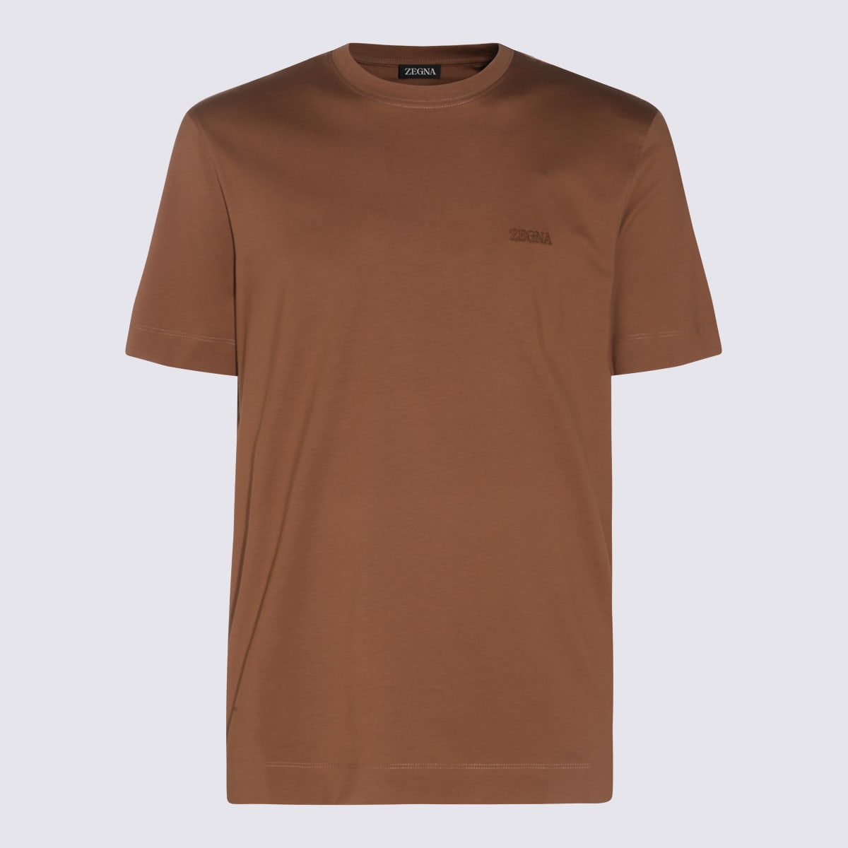 Brown Cotton T-shirt