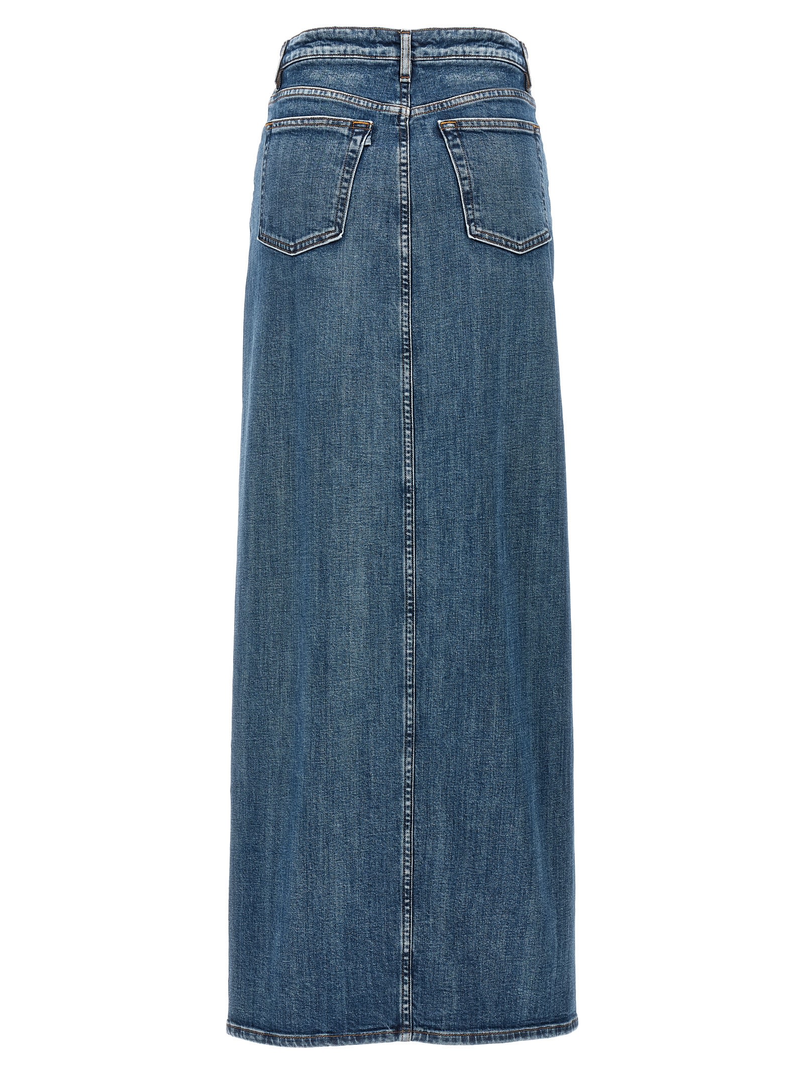 Shop 3x1 Elizabella Long Skirt In Blue