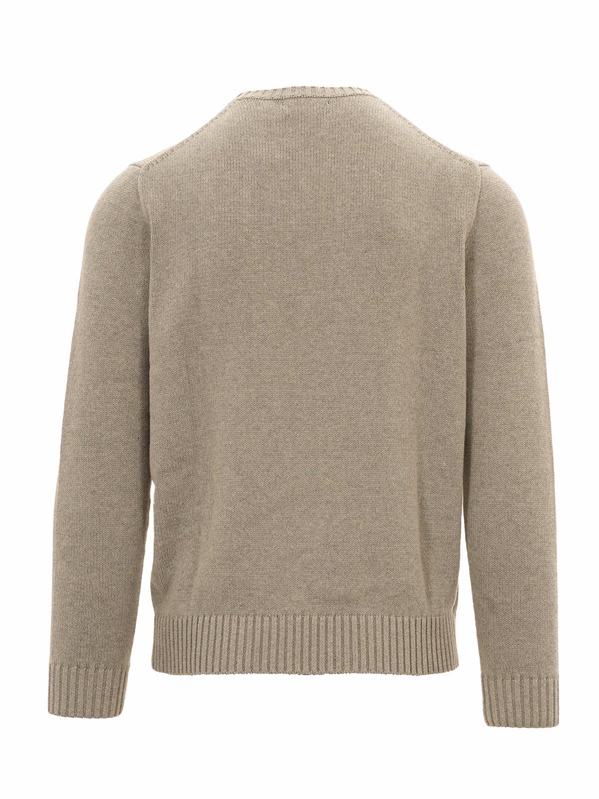 Shop Polo Ralph Lauren Pony Embroidered Crewneck Jumper In Grigio