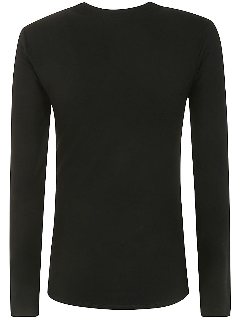 Shop Rabanne Ruched Detailed Asymmetric Top In Black