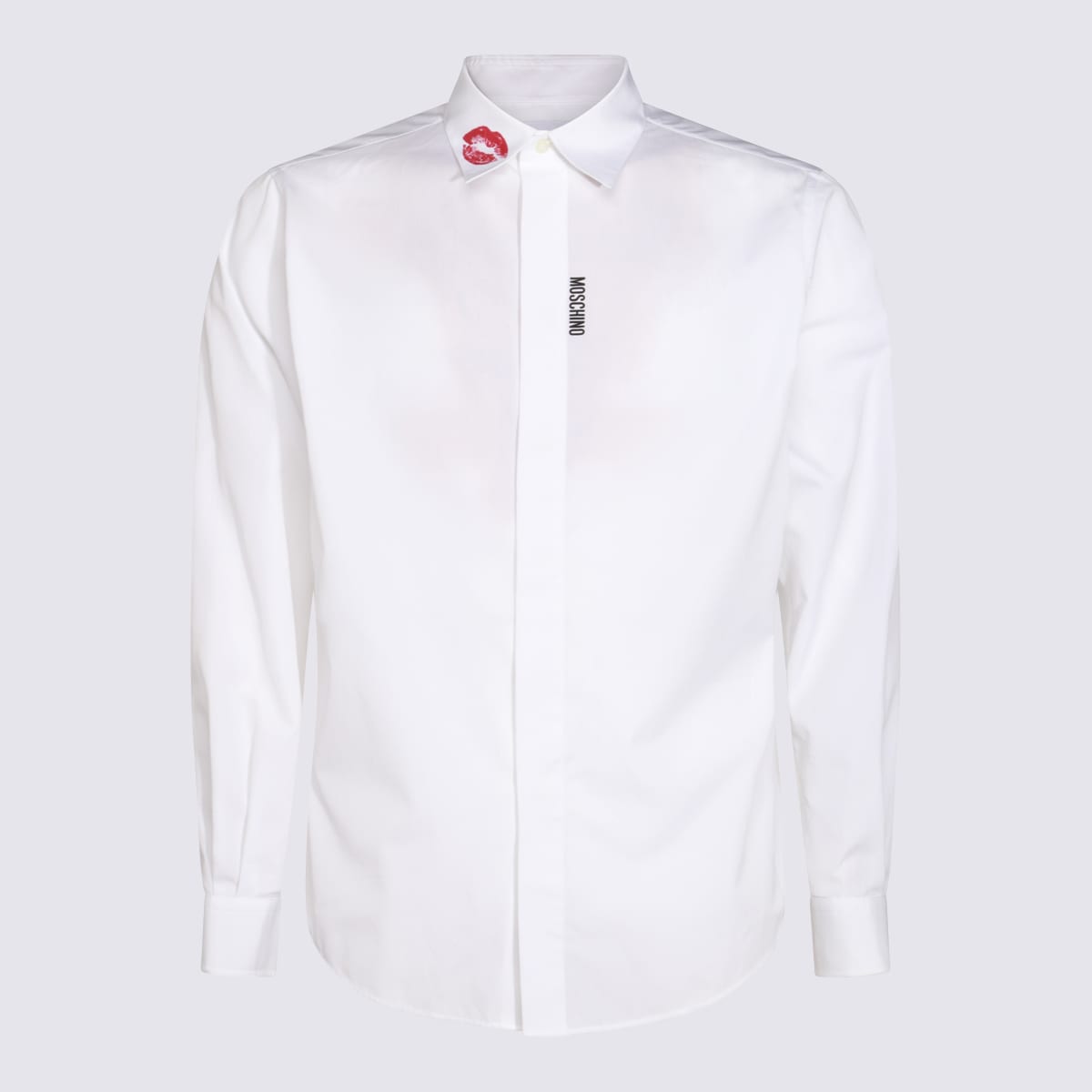 Shop Moschino White Cotton Shirt