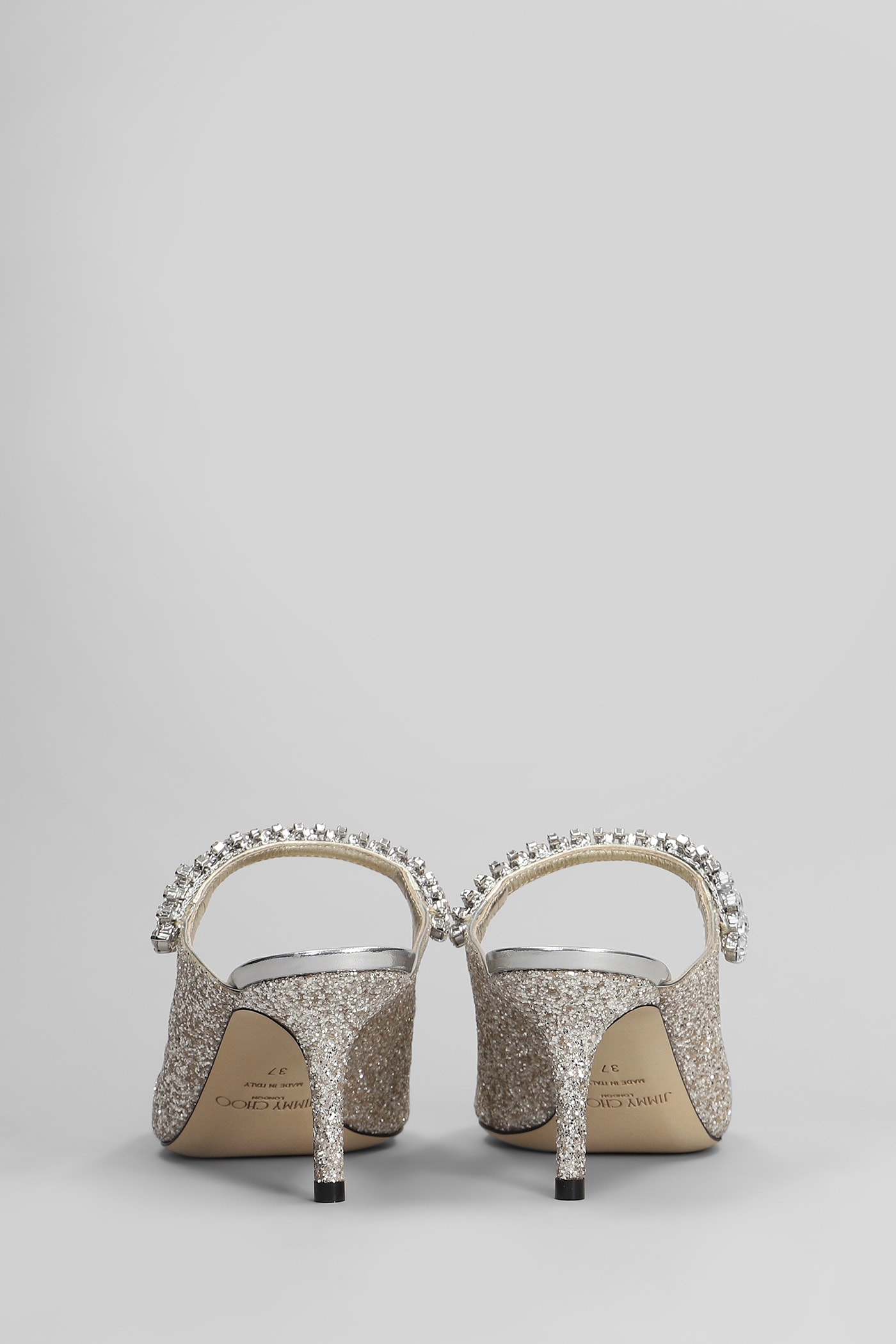 Jimmy Choo Bing 65 Pumps In Gold Glitter In Gold