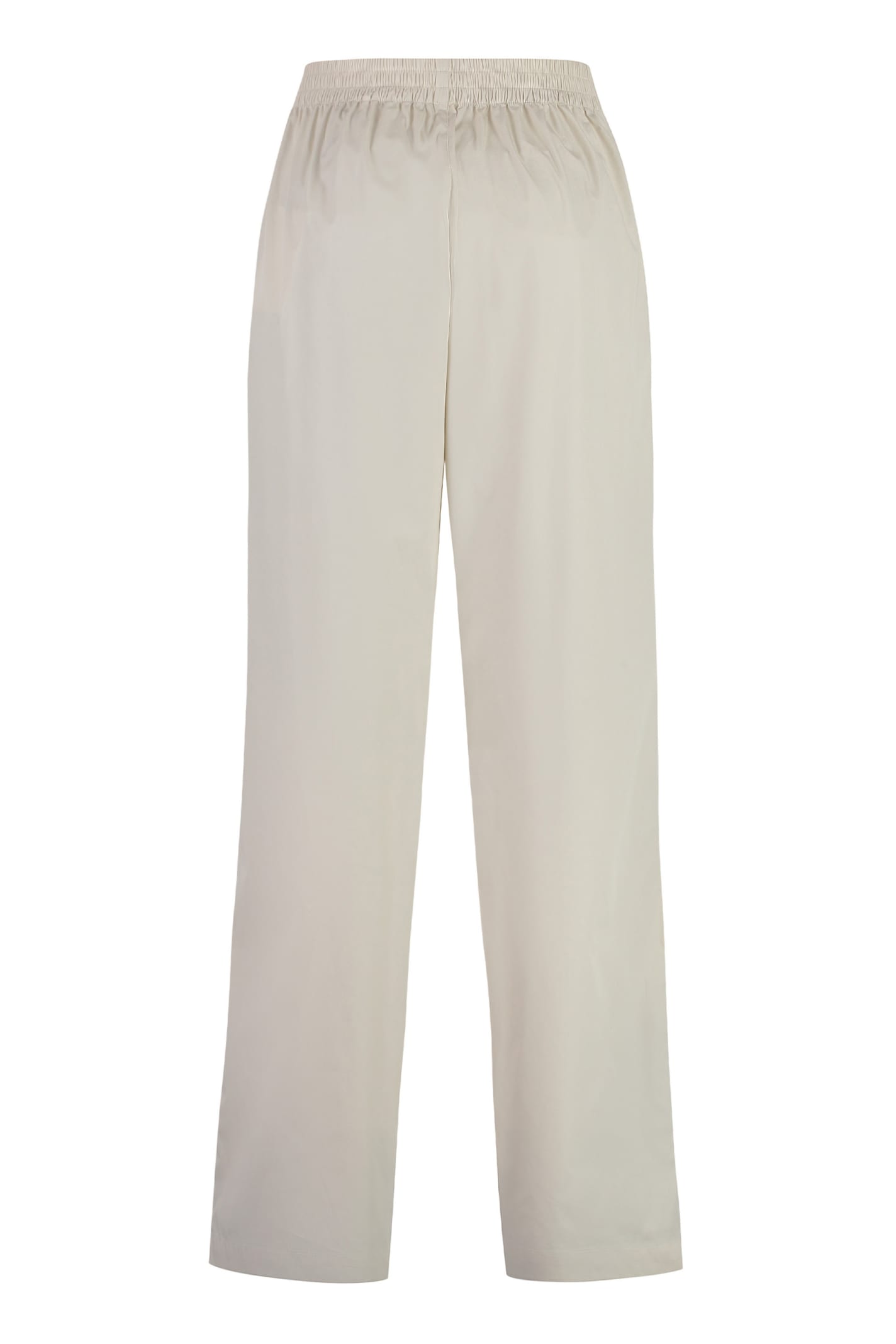 Shop Isabel Marant Cotton Blend Trousers In Ecru