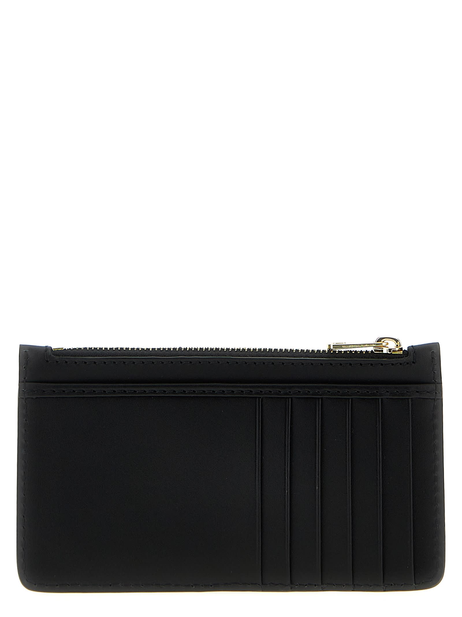 Apc A.p.c. Women Black Leather Willow Card Holder In Black