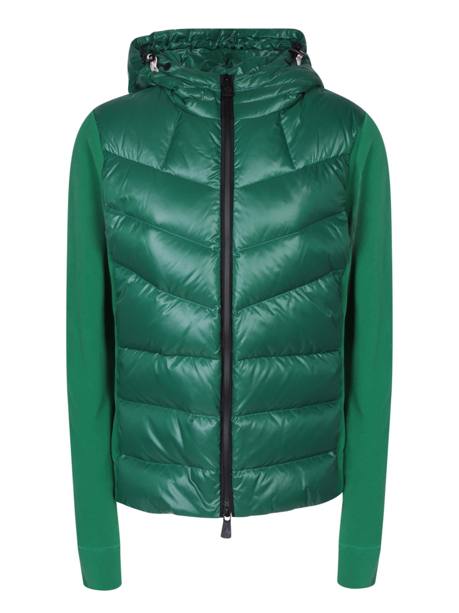MONCLER HOODED GREEN CARDIGAN