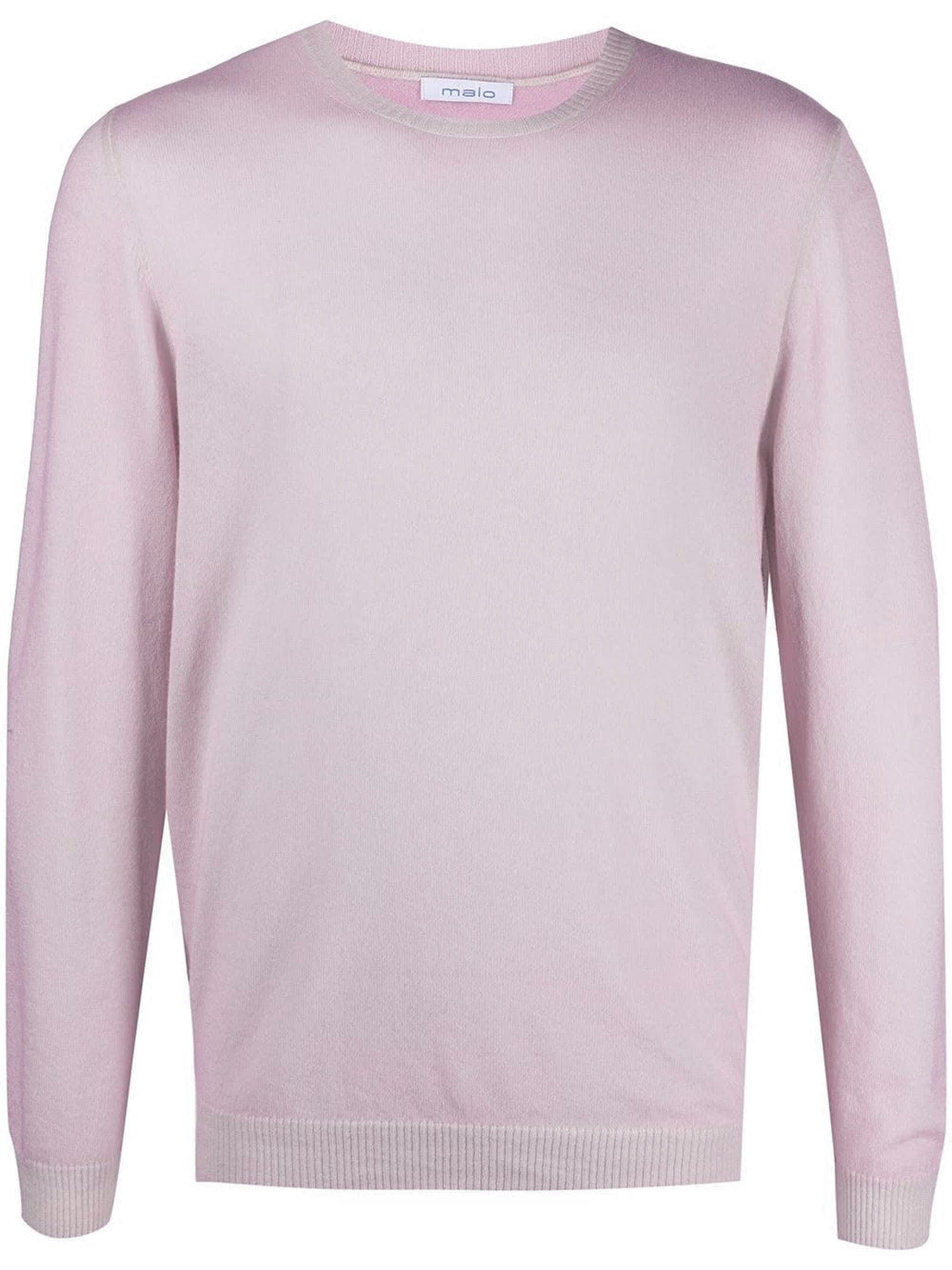 Malo Light Pink Cashmere Sweater