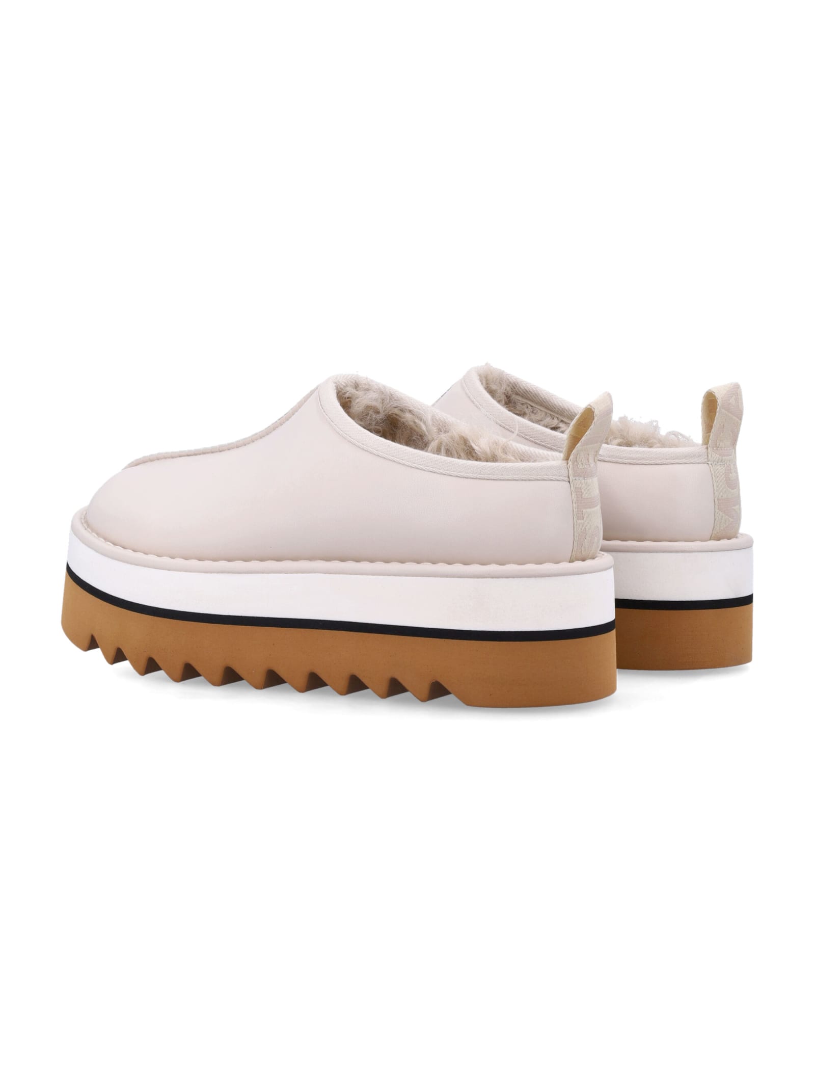 Shop Stella Mccartney Sneakelyse Clog In Greggio White