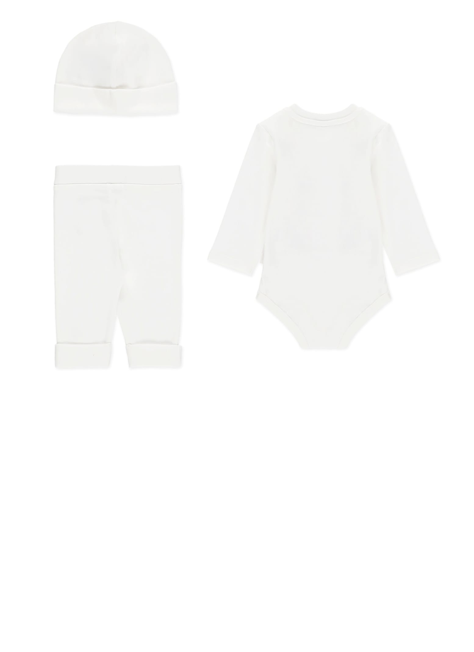 Moncler Two Pieces Set Onesie In White