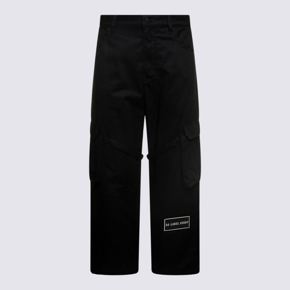 Shop 44 Label Group Black And White Cotton Cargo Pants