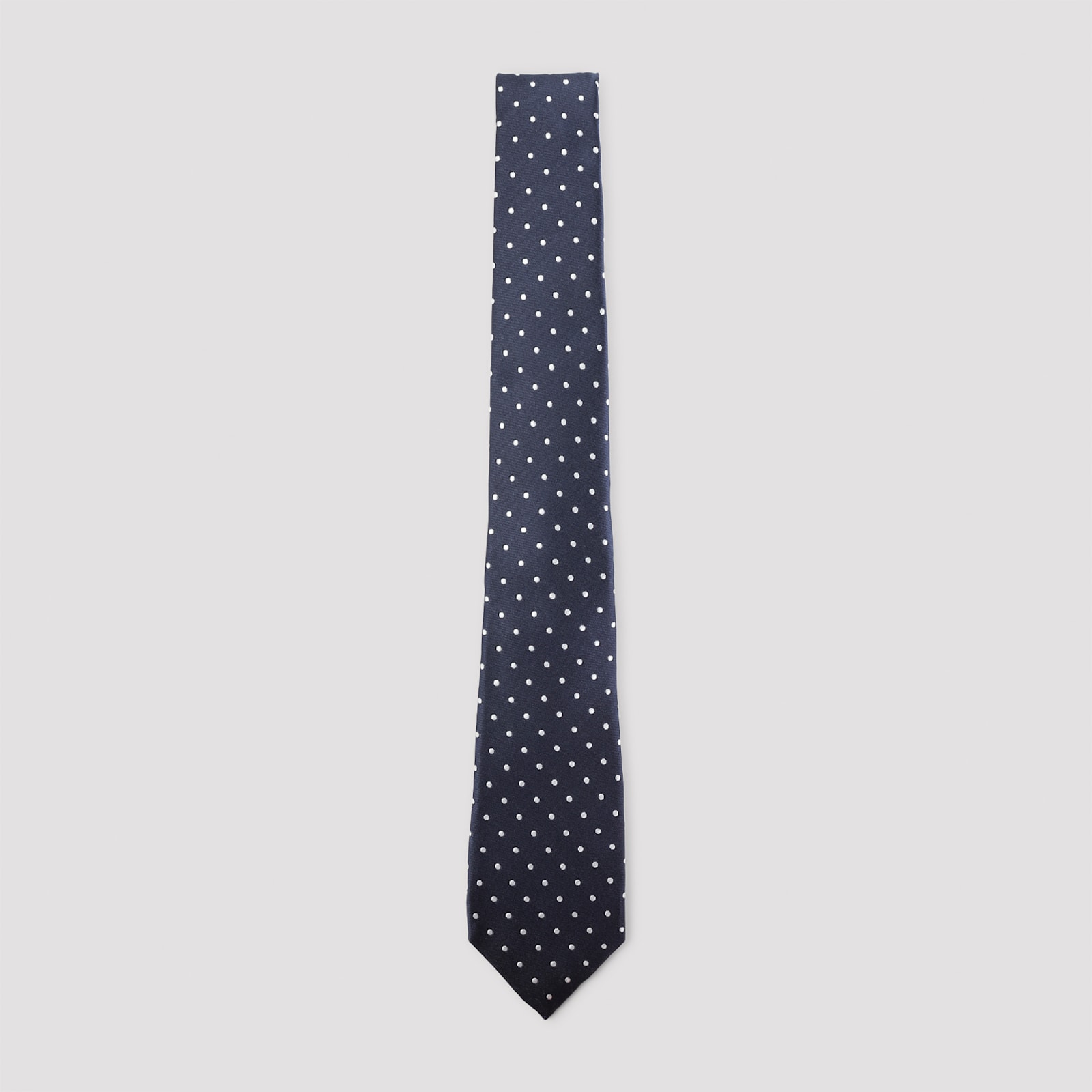 Kiton Pointed Tip Polka Dot Tie In Standard Width In Multi