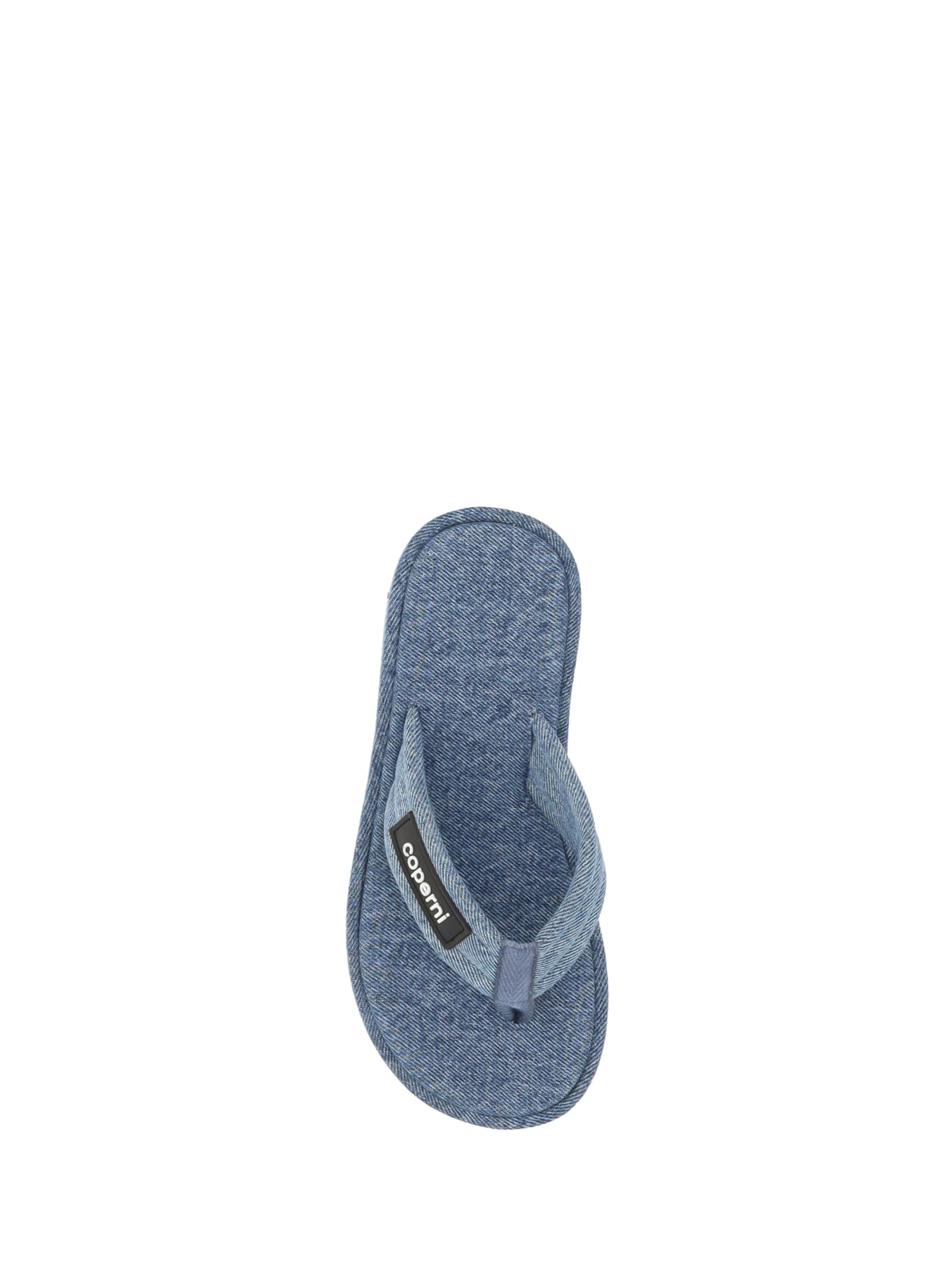 Shop Coperni Wedge Sandals In Washed Blue
