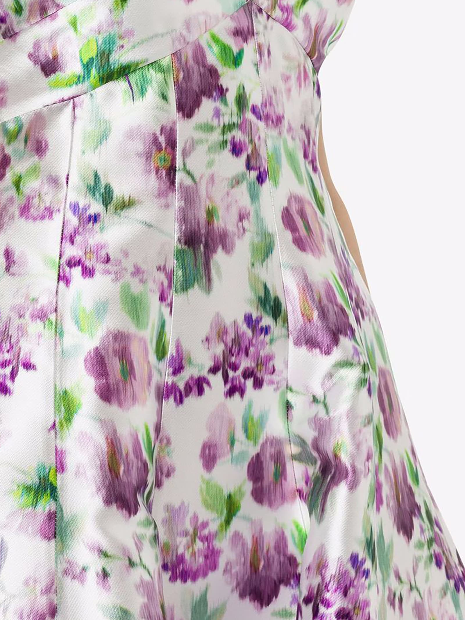 Shop Philosophy Di Lorenzo Serafini Radzmir Floral Print Dress In Purple