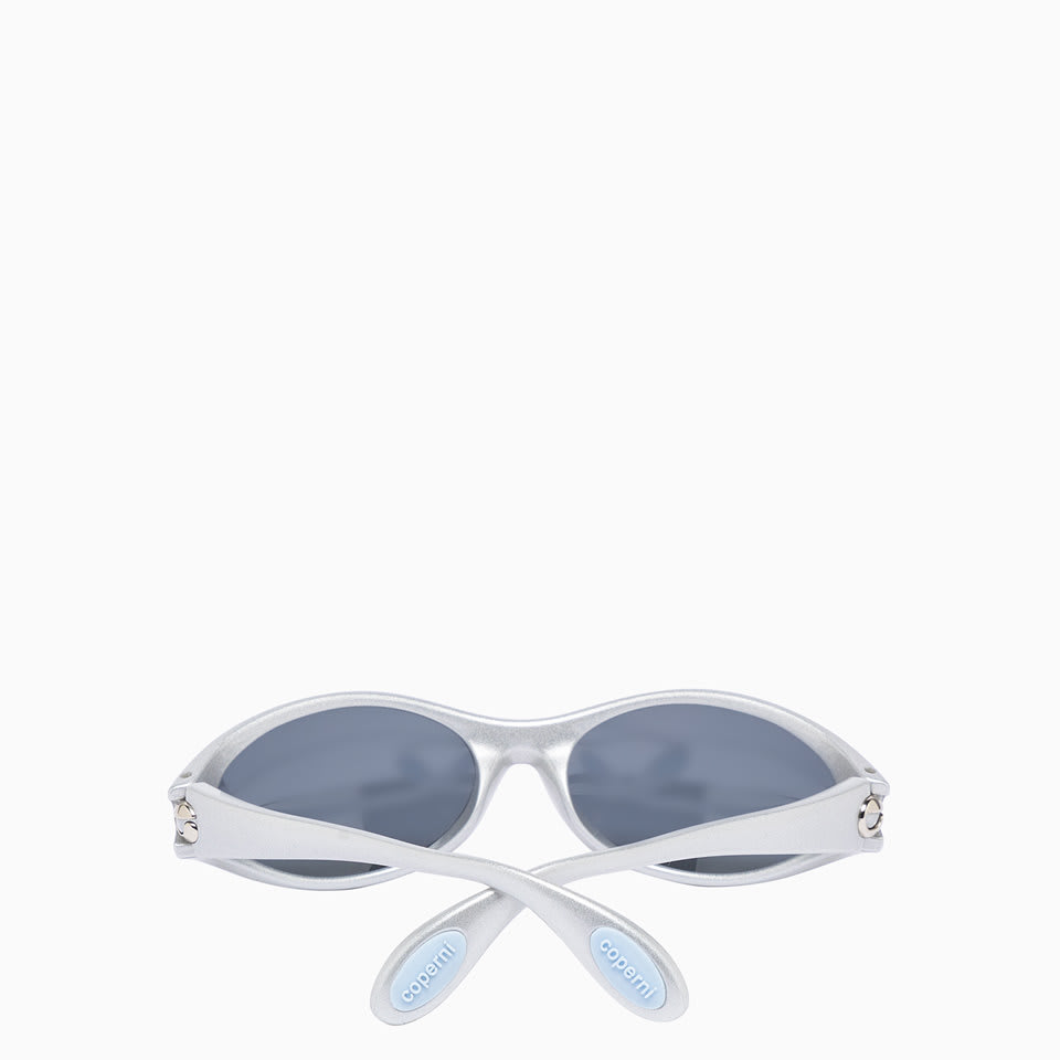 Shop Coperni Cycling Sunglasses In Grey