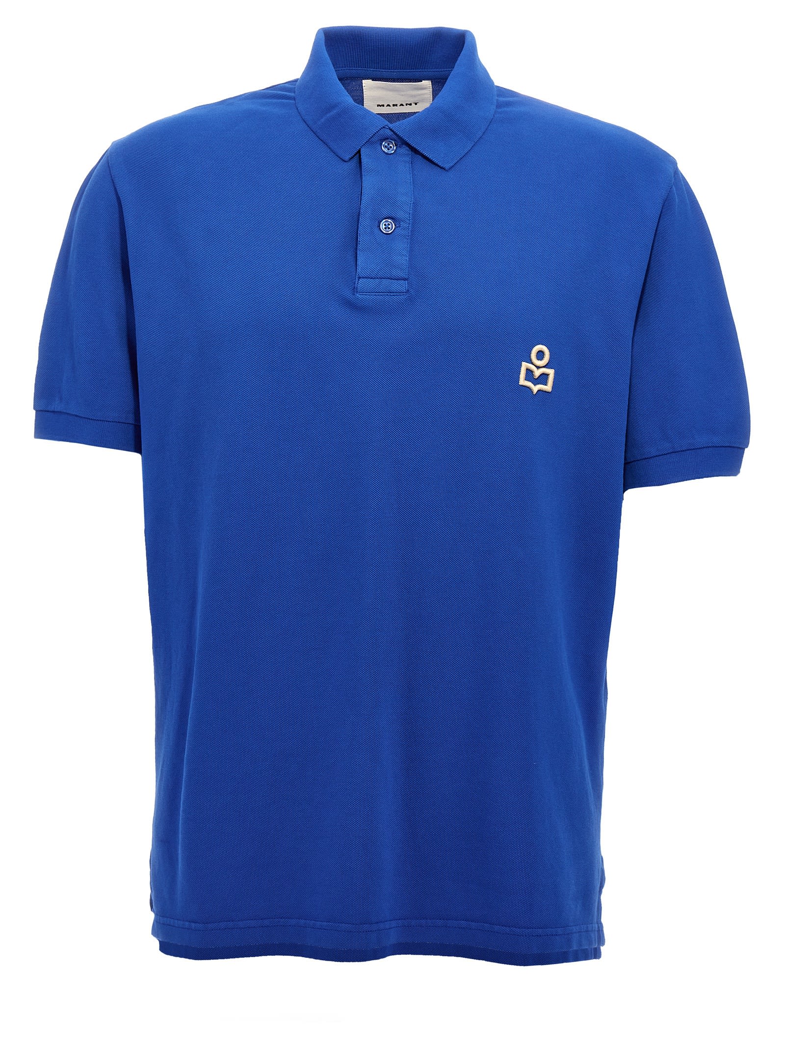 Shop Isabel Marant Afko Polo Shirt In Blue