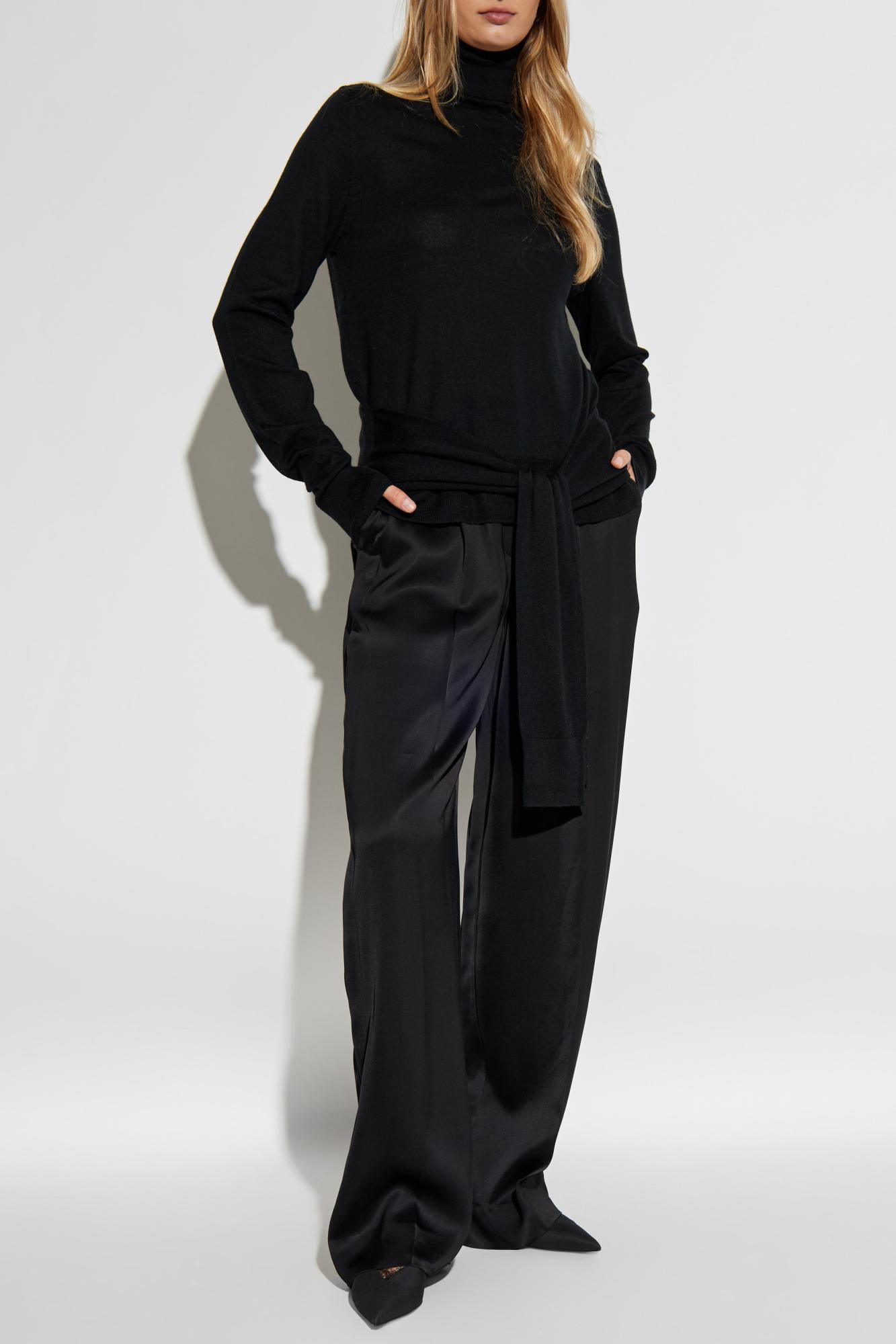 Totême Toteme Double Sleeve Turtleneck Clothing In Black