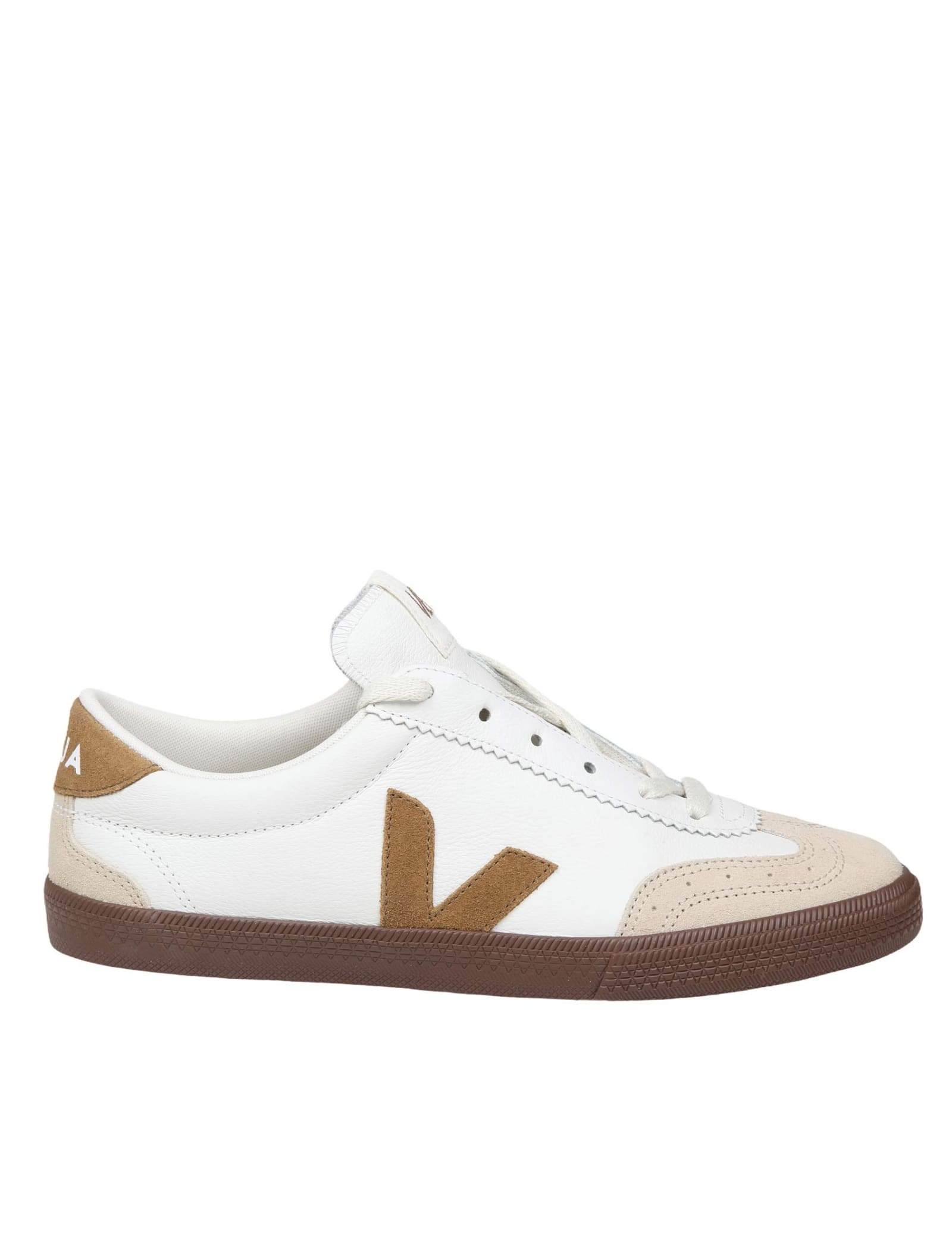Veja Suede And Leather Low-top Sneakers In White