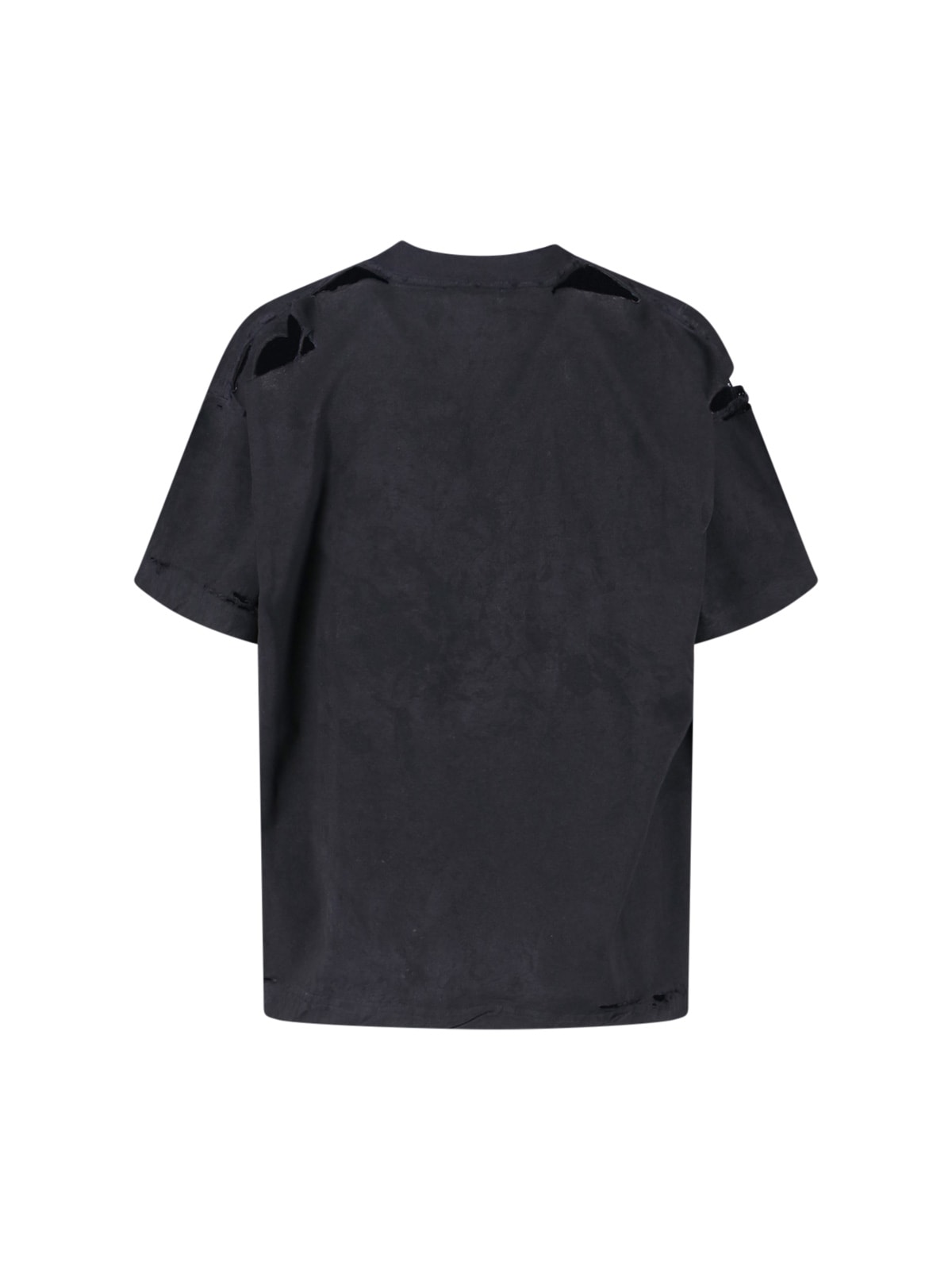 Balenciaga Women Logo Motif T-shirt In Black