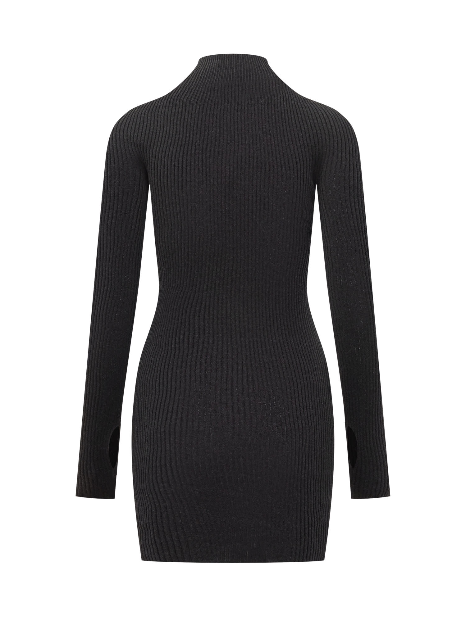 Shop Courrèges Dress With Logo In Black