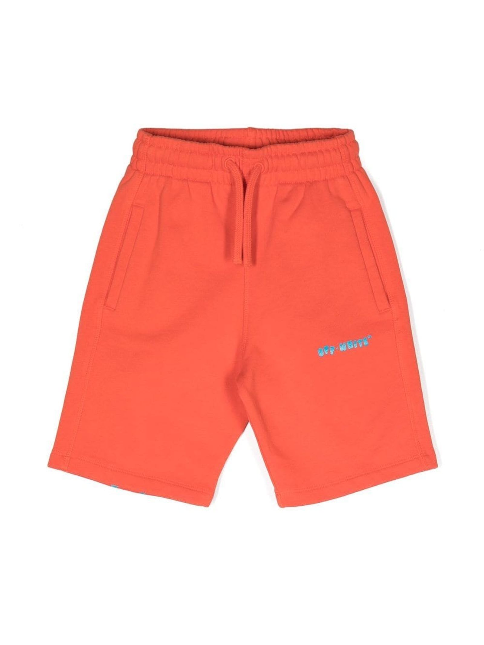OFF-WHITE RED COTTON SHORTS