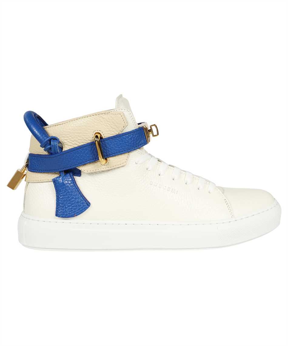 Buscemi Leather High-top Sneakers In White