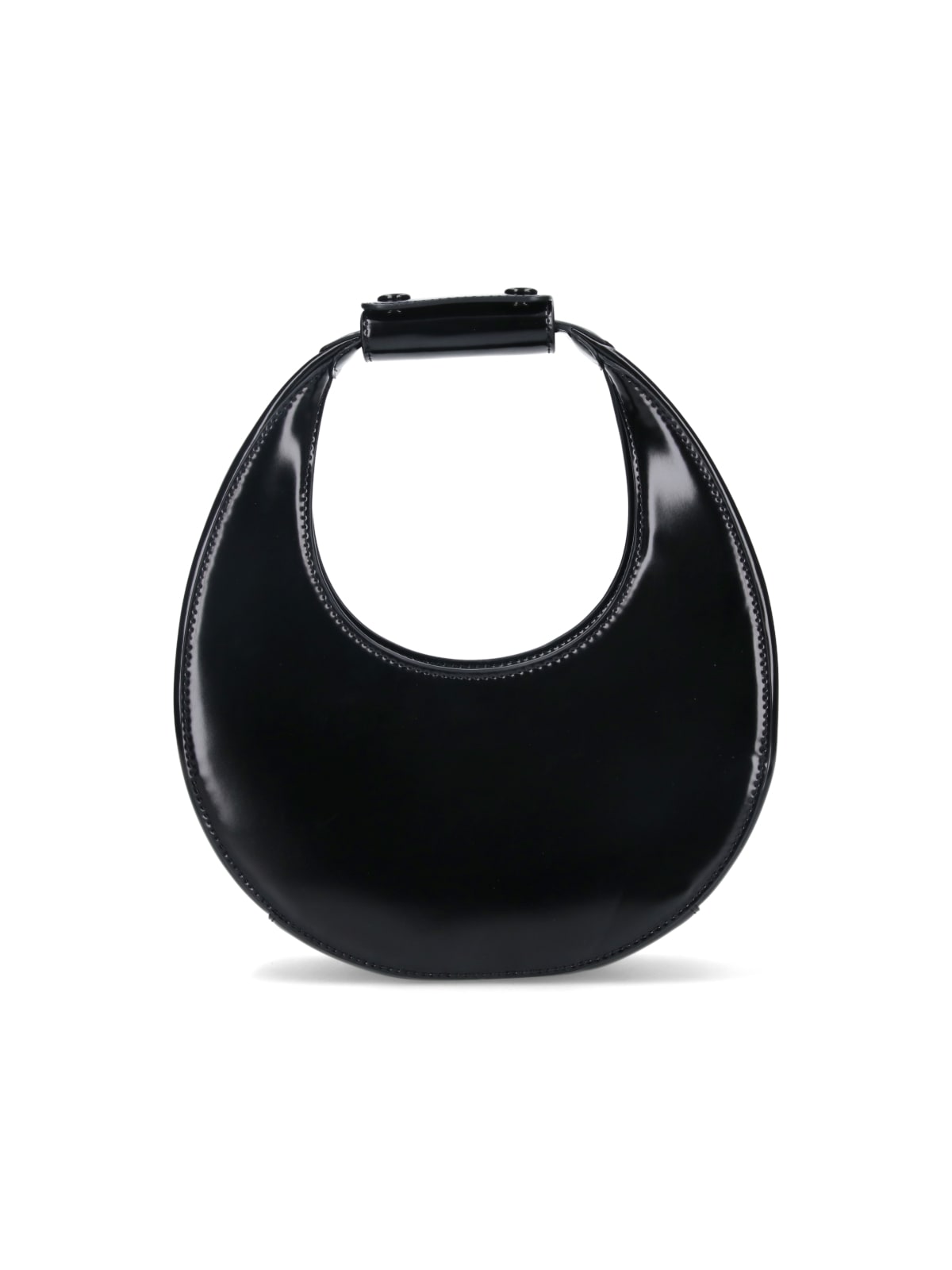 Shop Staud Moon Mini Bag In Black