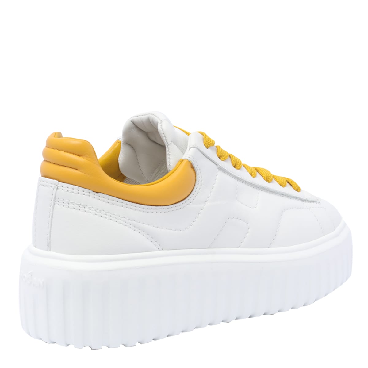 Shop Hogan H-stripes Logo Sneakers In N Bianco