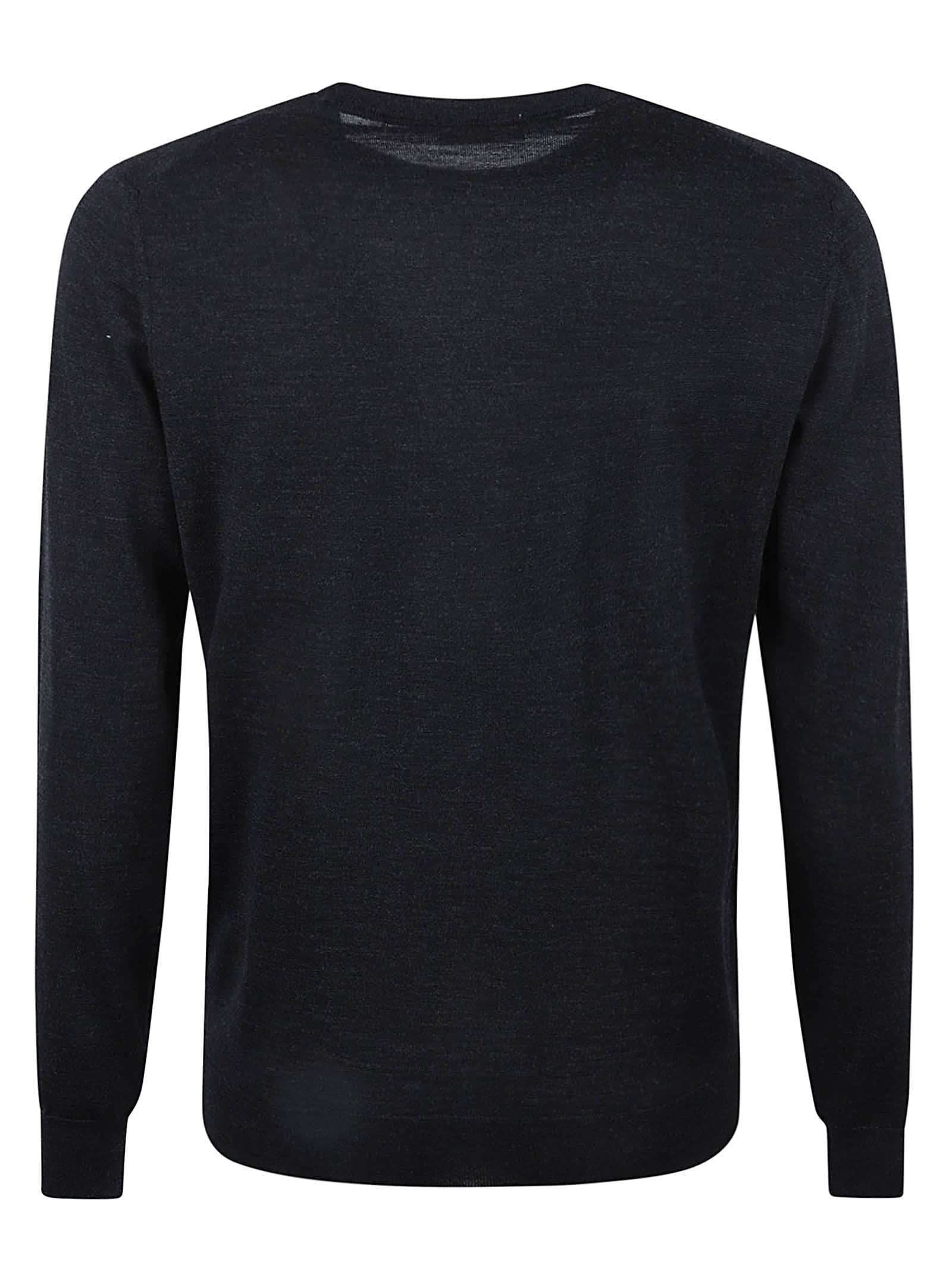 Shop Drumohr Lightweight Ribbed Plain Sweater In Grey