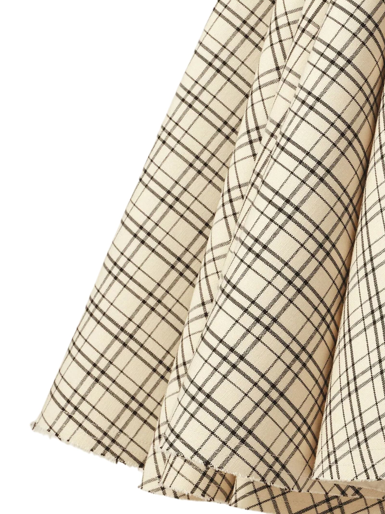 Ami Alexandre Mattiussi Checked-pattern Midi Skirt In Neutral