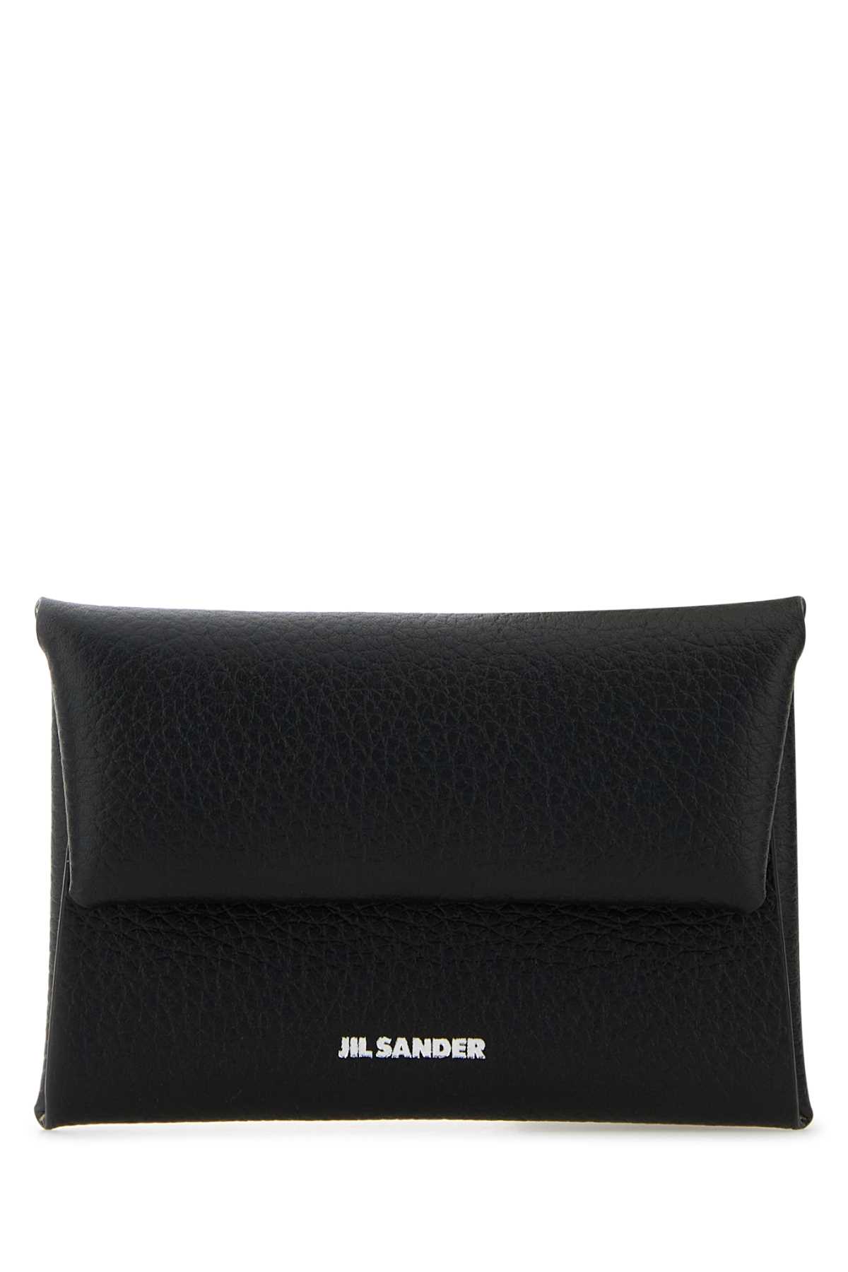 Jil Sander Black Leather Coin Purse