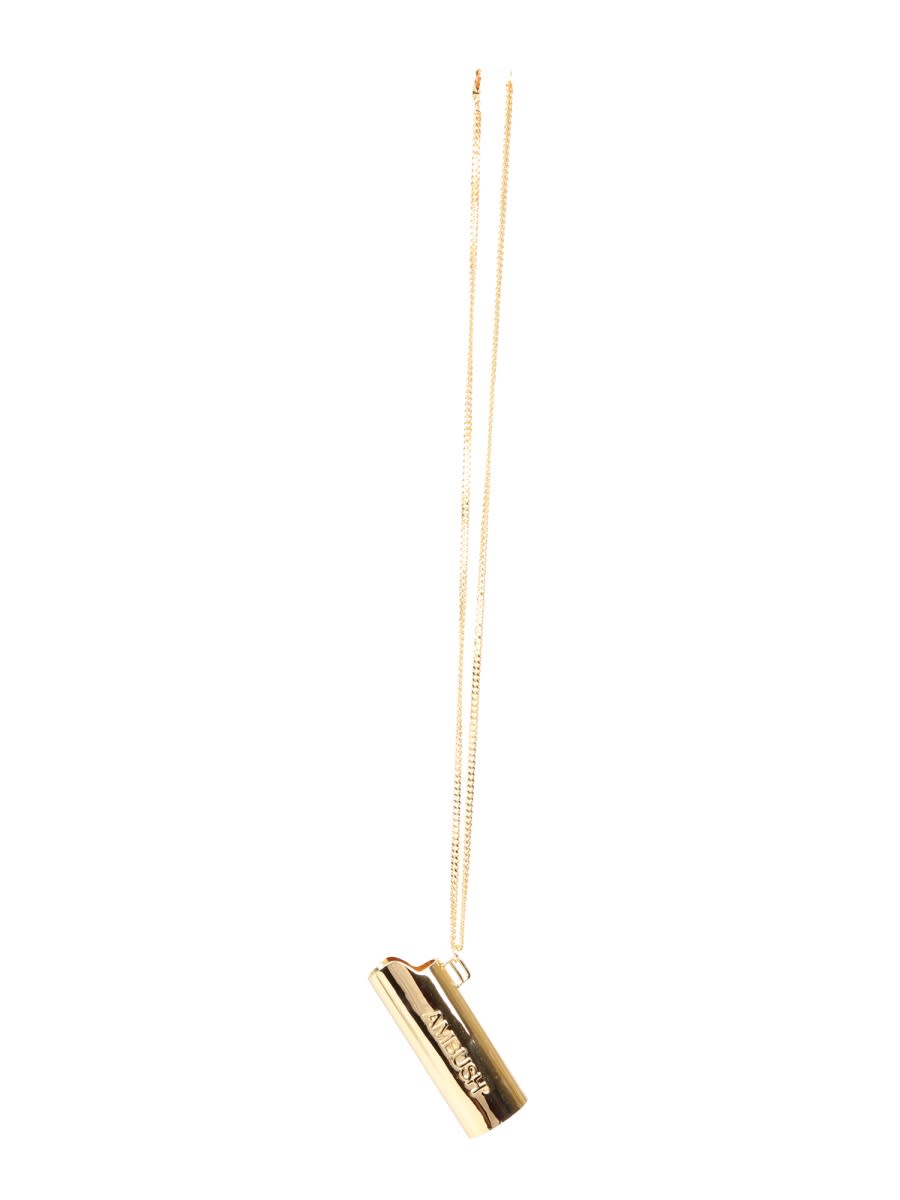 Shop Ambush Large Lighter Holder Necklace In Gold