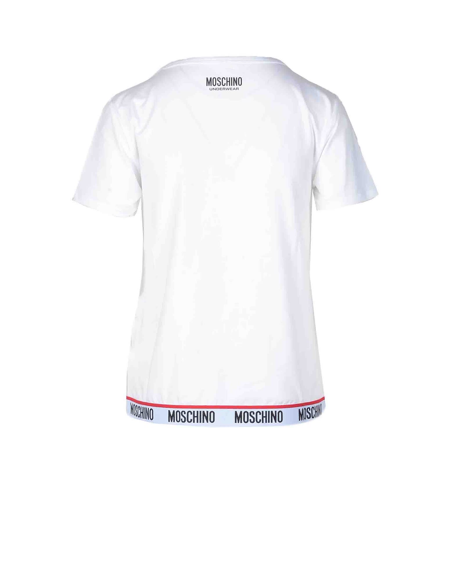 Moschino Womens White T-shirt