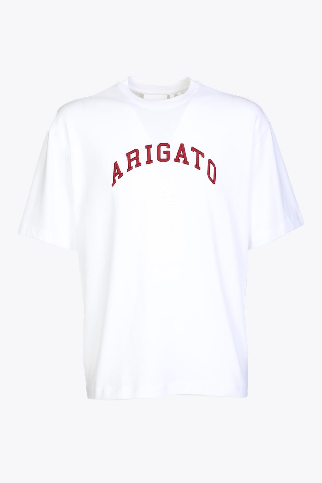 Axel Arigato Arigato University Embroidered T-shirt White cotton t-shirt with logo embroidery - Arigato university emb t-shirt