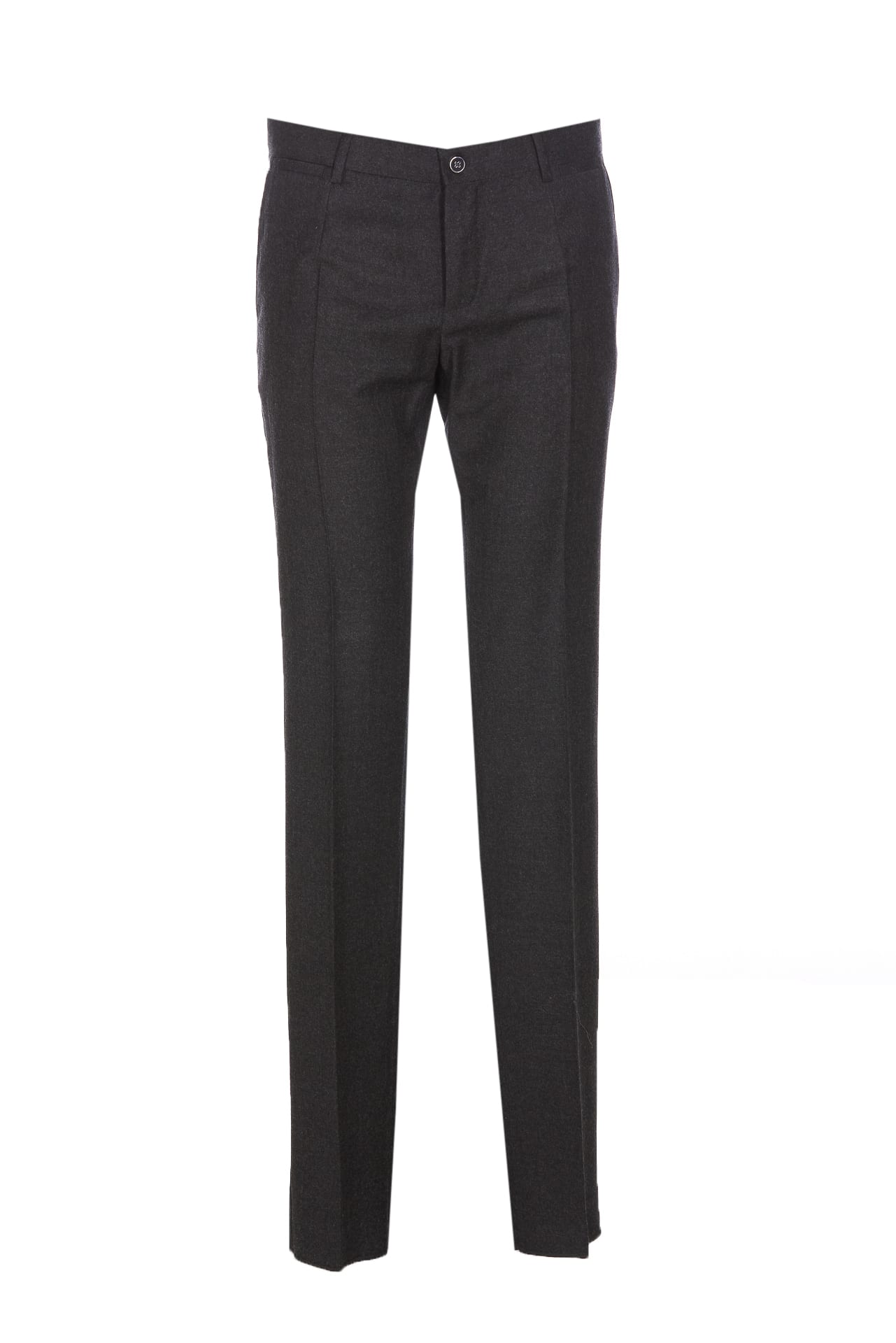 Shop Dolce & Gabbana Pants In Melange Grigi