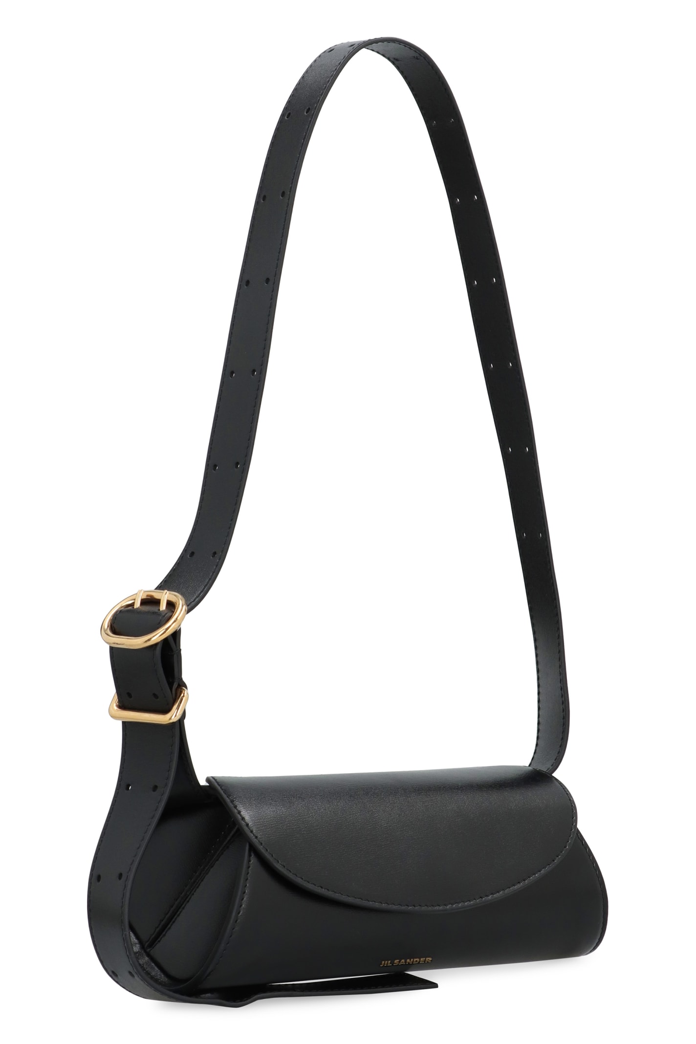 Shop Jil Sander Cannolo Mini Crossbody Bag In Black