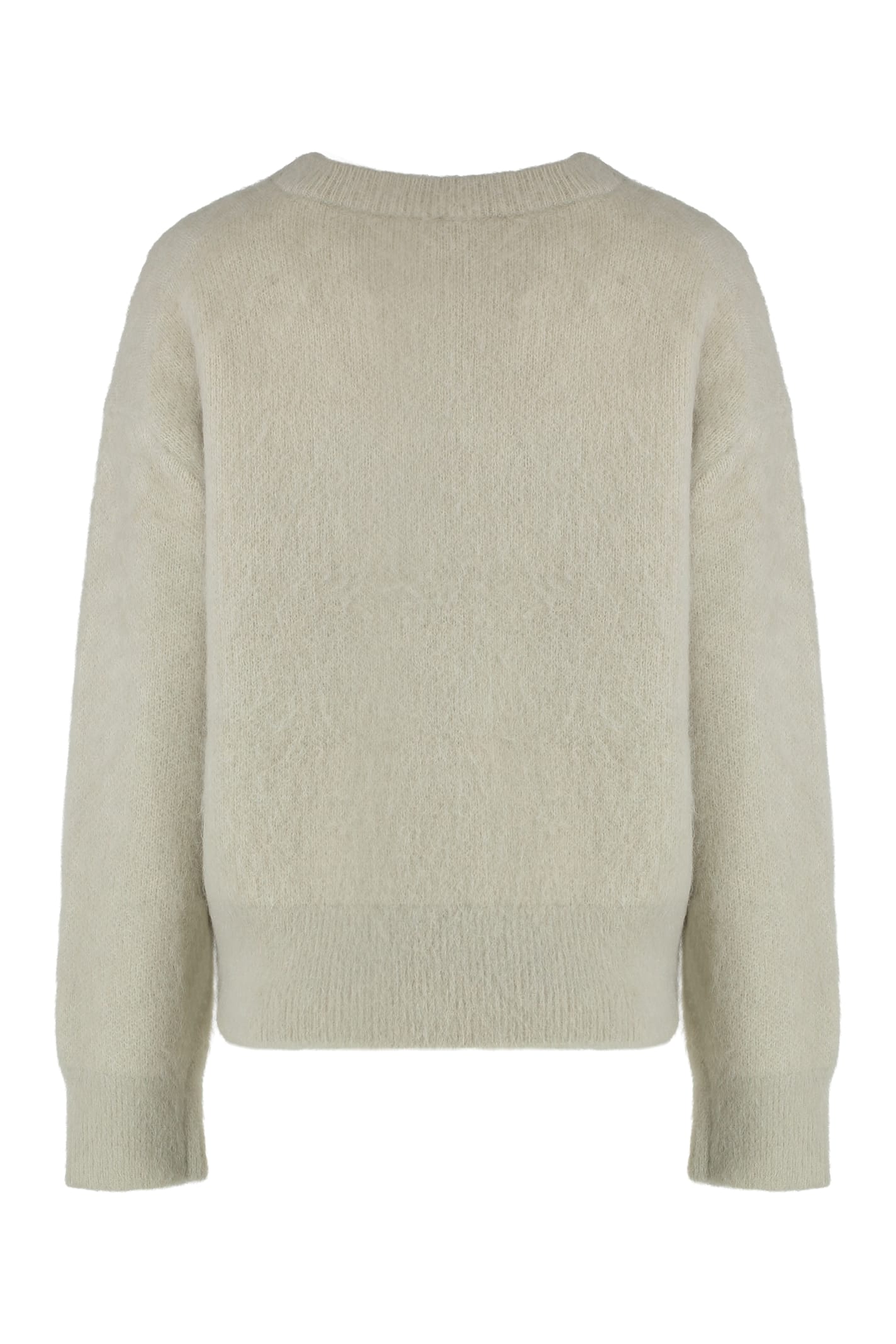 Calvin Klein Sweater In Blended Alpaca In Silver