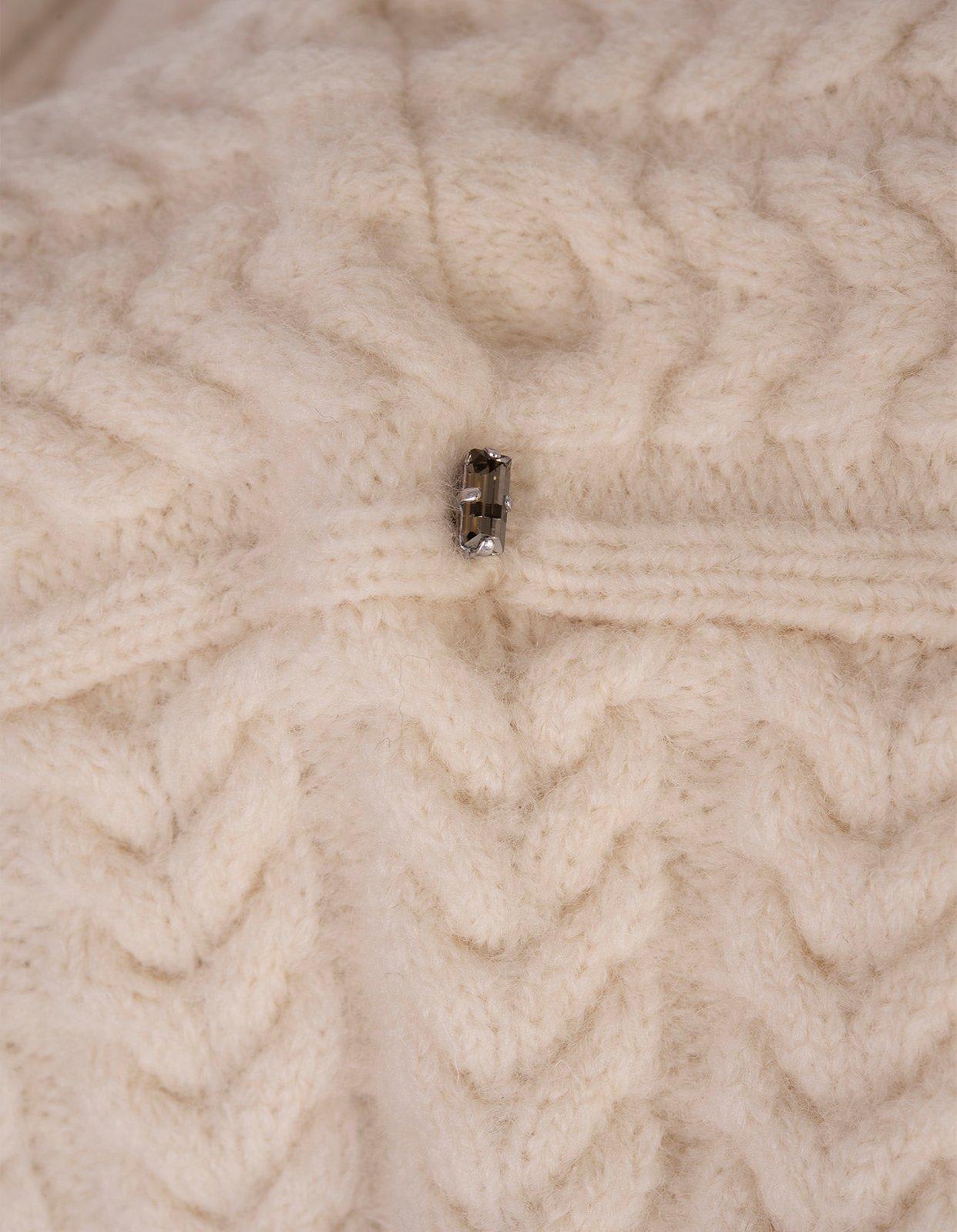 Sportmax Buttoned Long-sleeved Cardigan In White