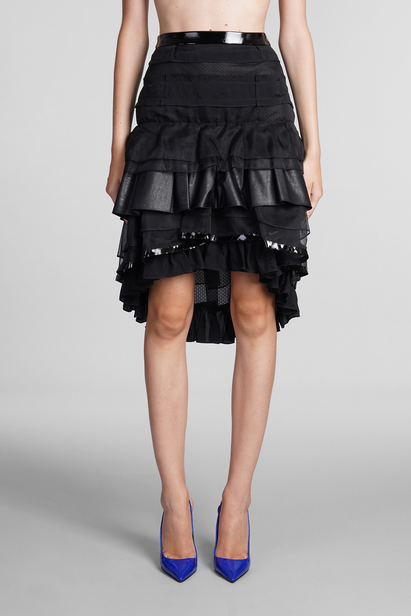 Koché Skirt In Black Silk