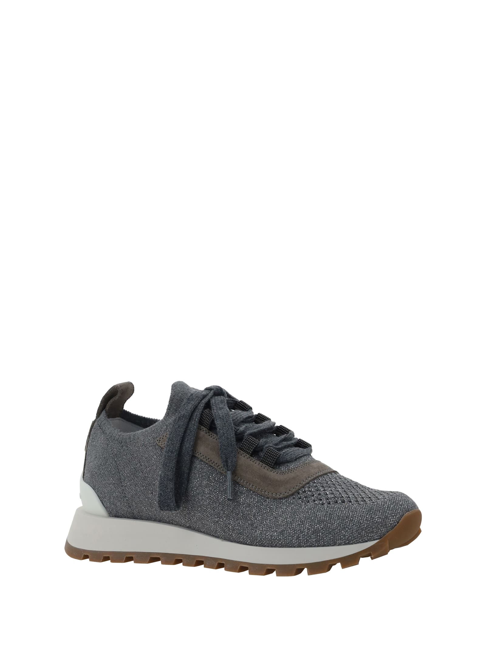 Shop Brunello Cucinelli Sneakers In Grigio Scuro