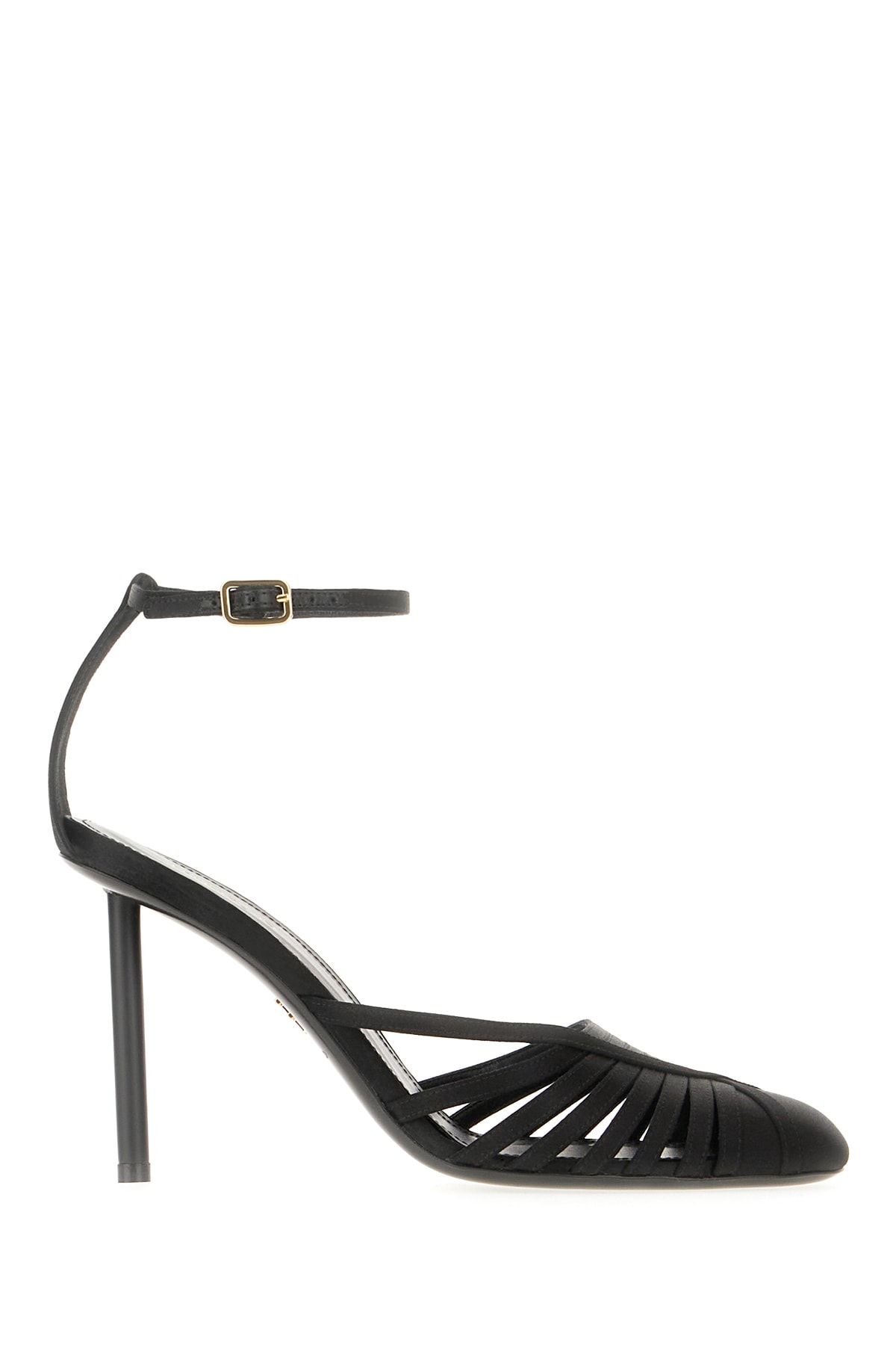 Shop Ferragamo Black Nappa Leather Ermelia Pumps In Nero