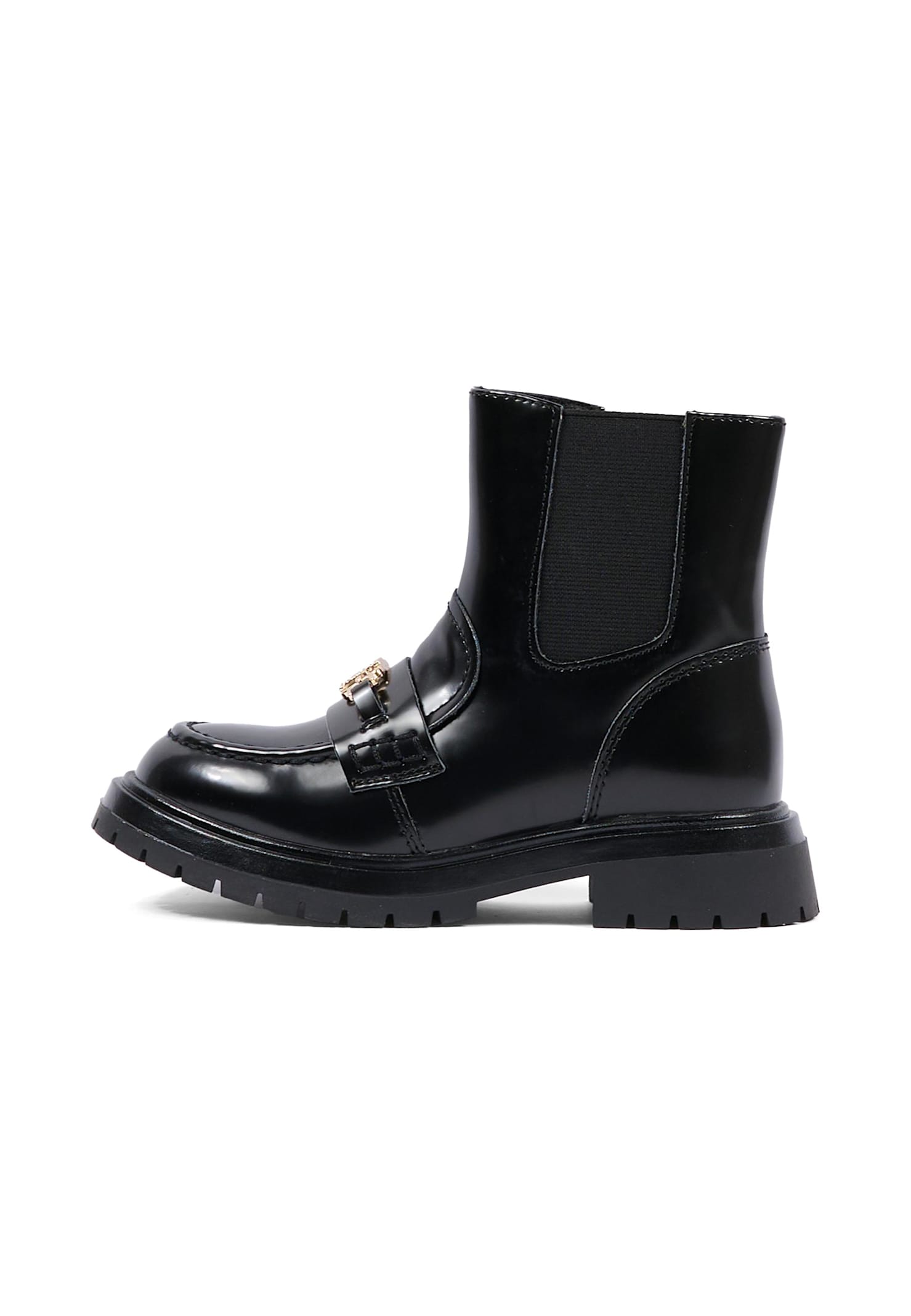 Tommy Hilfiger Black Ankle Boots For Girl With Logo In Black