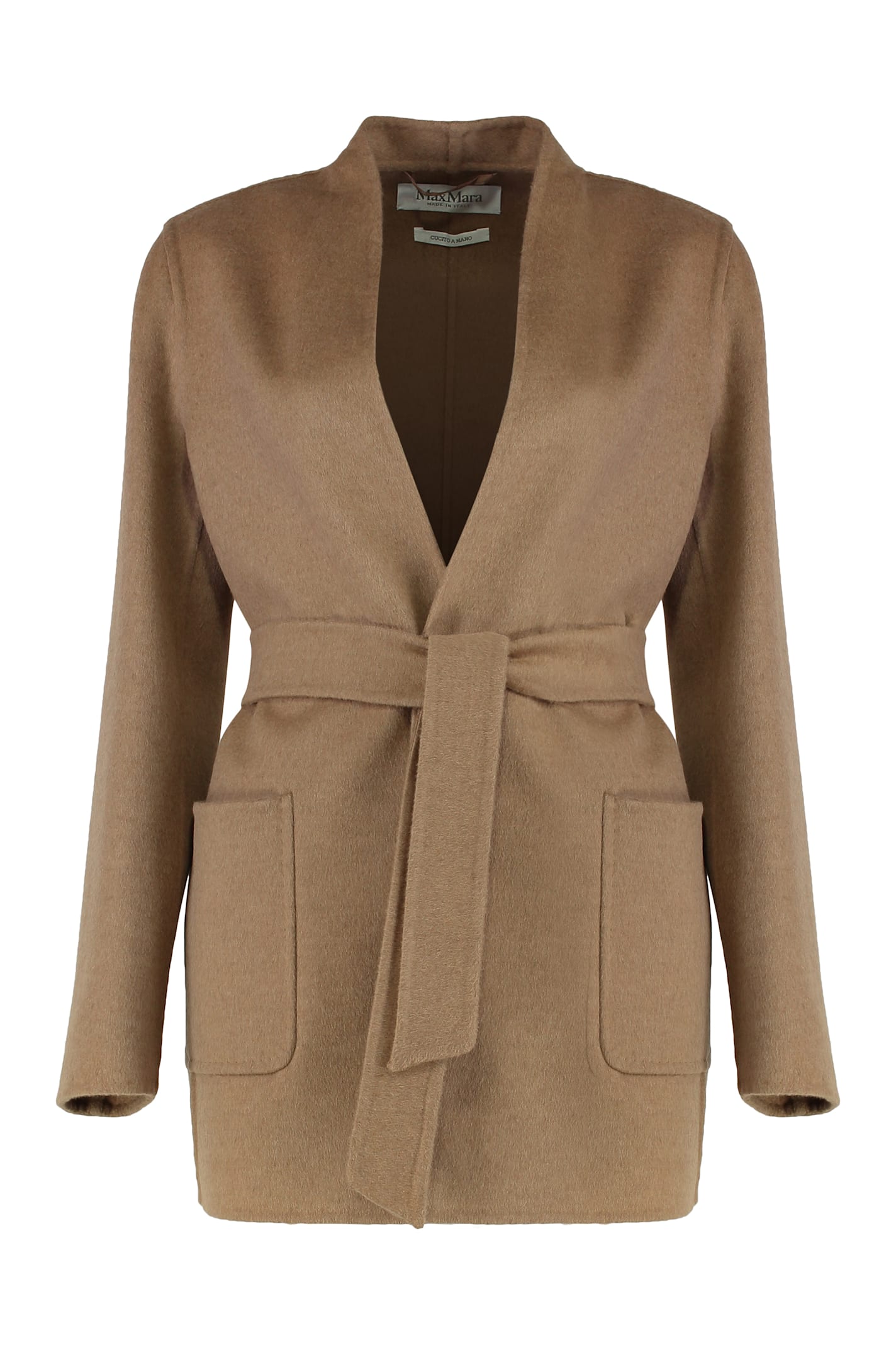 Max Mara Classy Coat Style Jacket In Brown