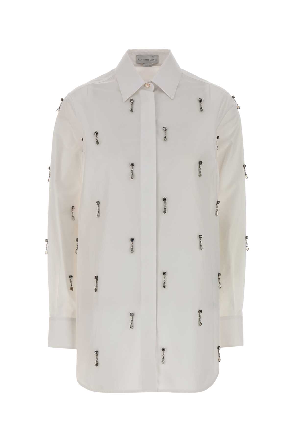 Stella Mccartney White Poplin Shirt In White