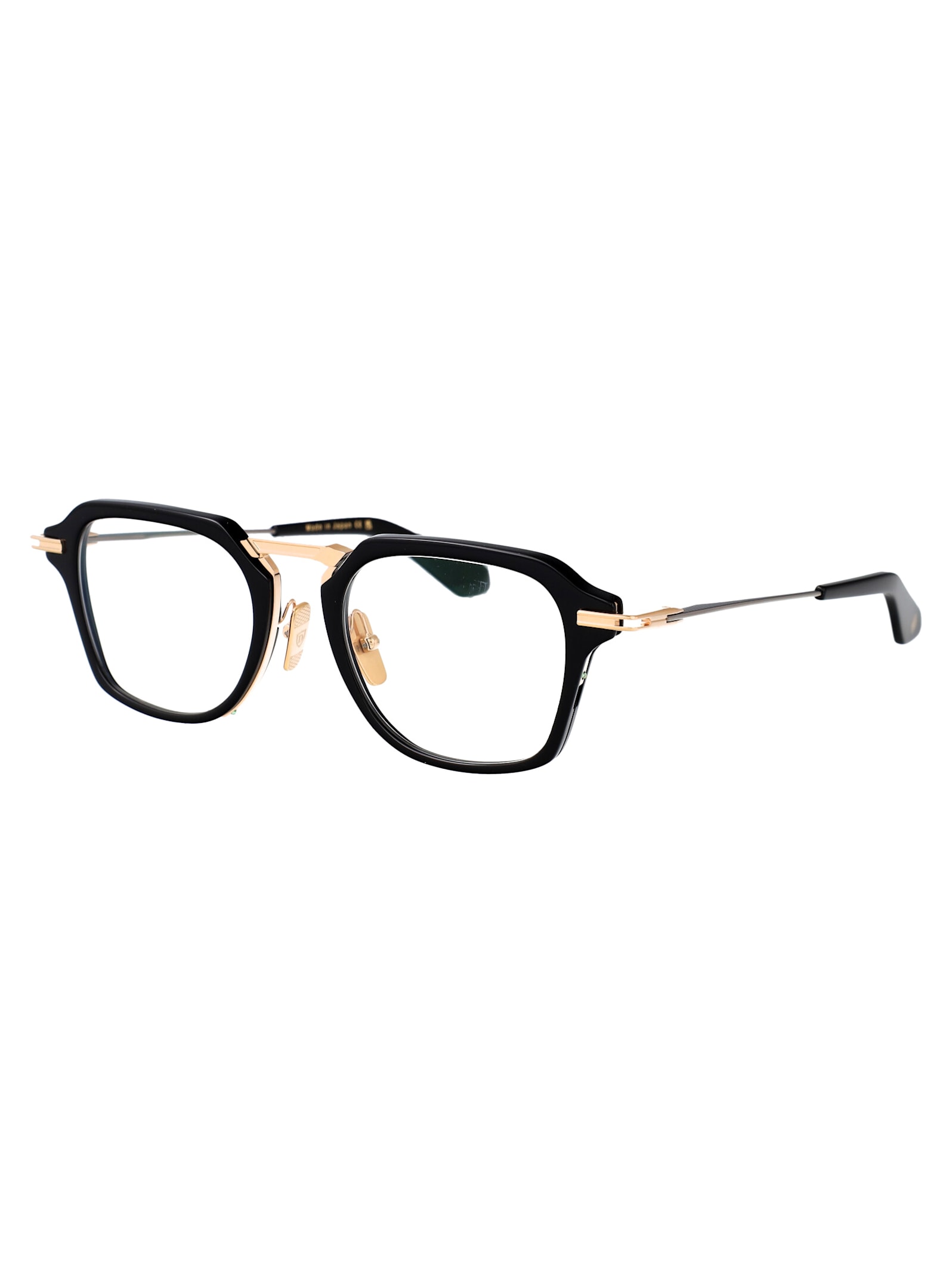 Dita Aegeus Glasses In Black - White Gold - Black Palladium W Clear