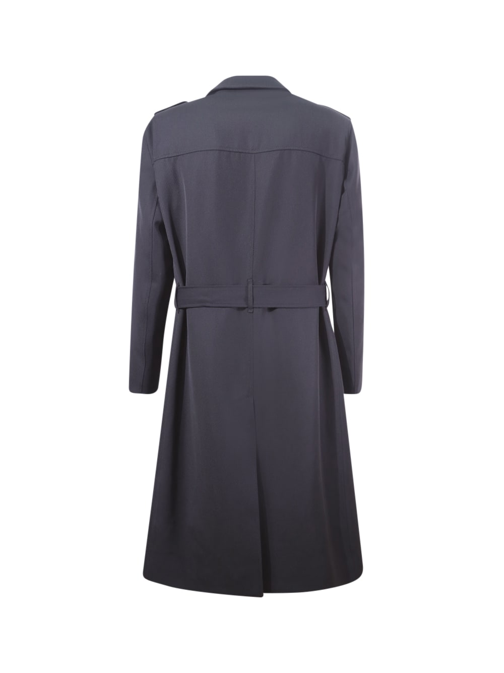 Shop Herno Double-breasted Raincoat In Black