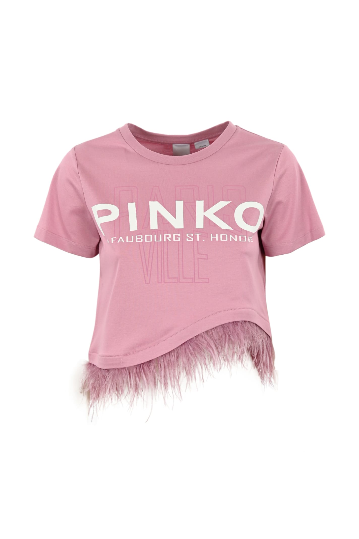 Shop Pinko T-shirt  Cities With Feathers
