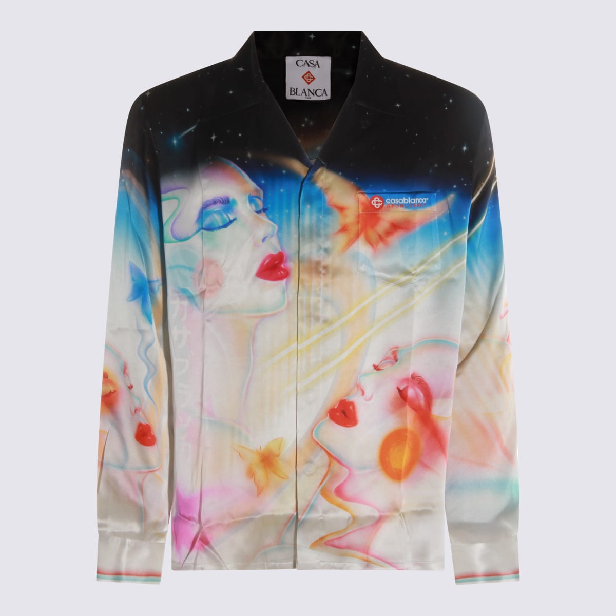 Casablanca Multicolor Silk Shirt In Multi