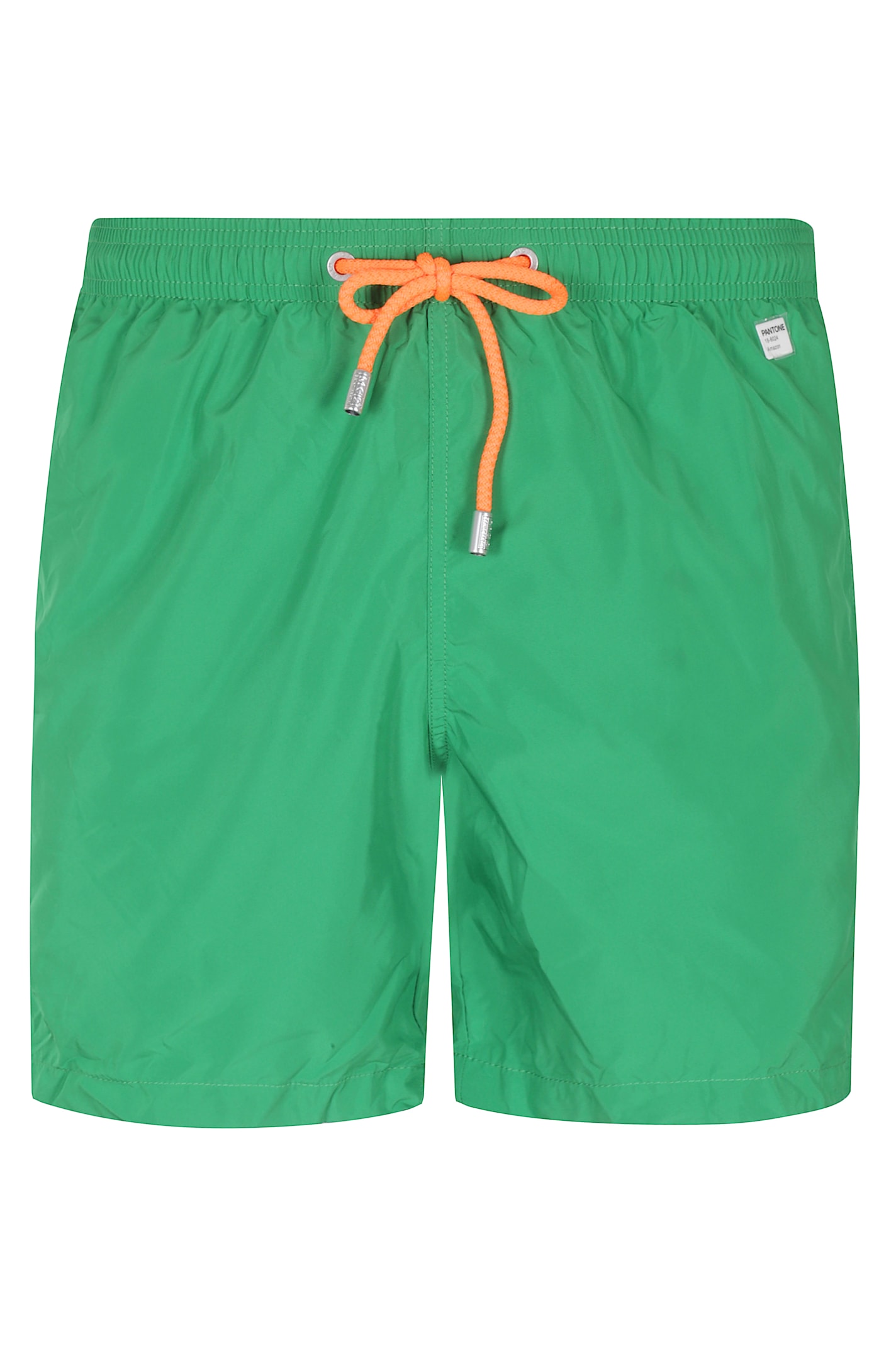 Mc2 Saint Barth Man Lightweight Fabric Grass Green Swim-shorts Lighting Pantone Pantone Special Edition In Green