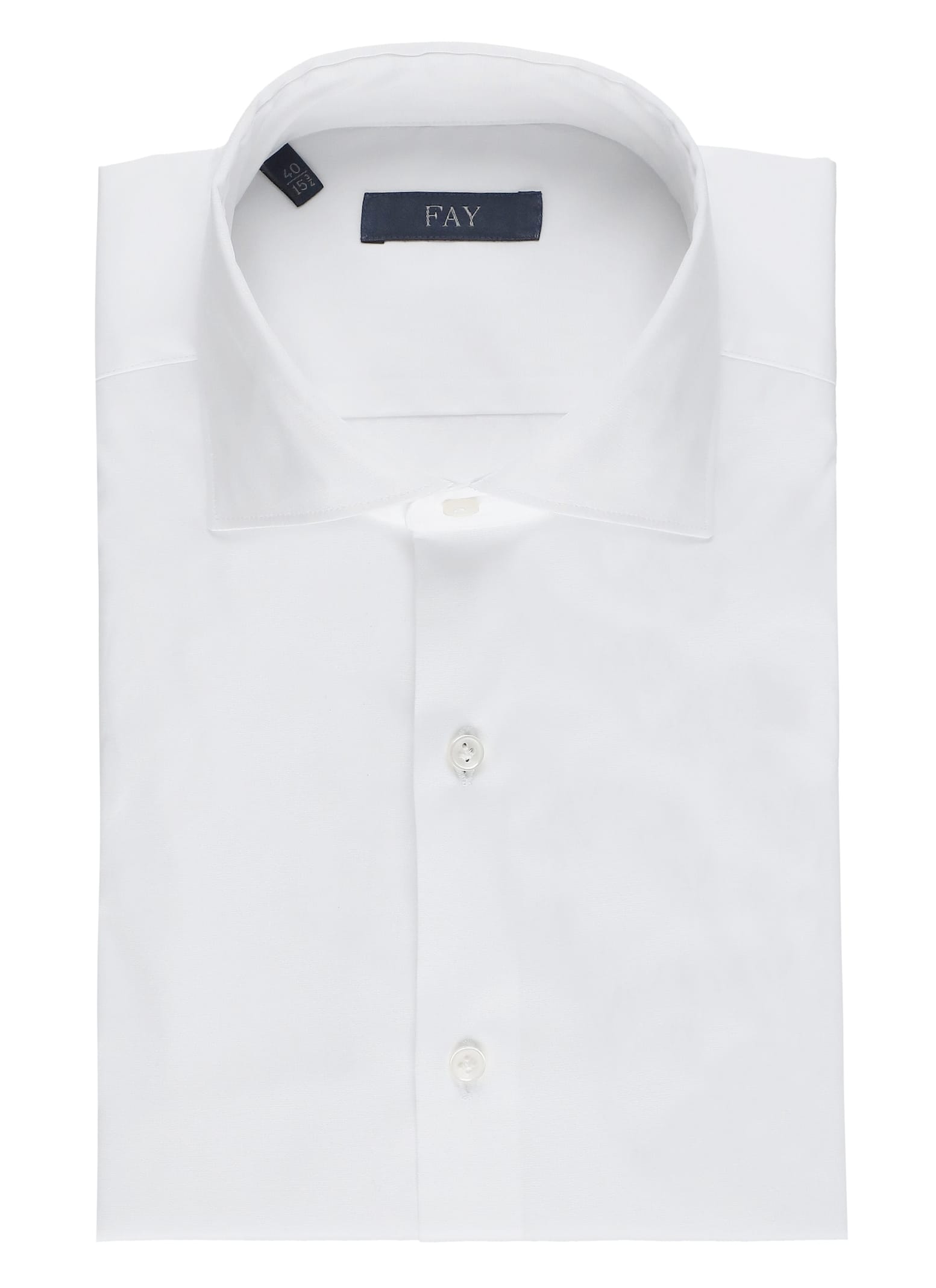 Shop Fay Cotton Shirt In White