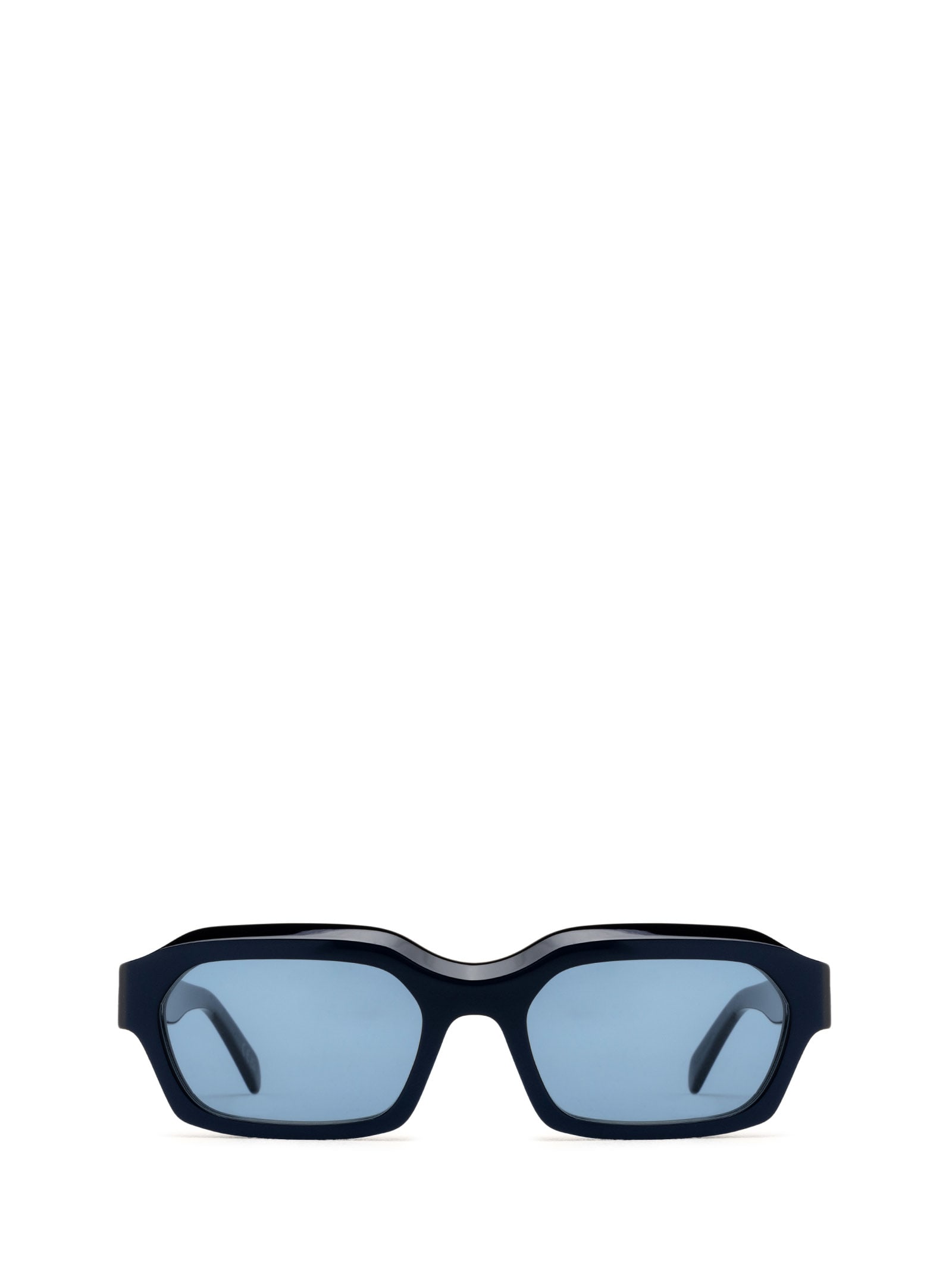 Shop Retrosuperfuture Boletus Metallic Blue Sunglasses