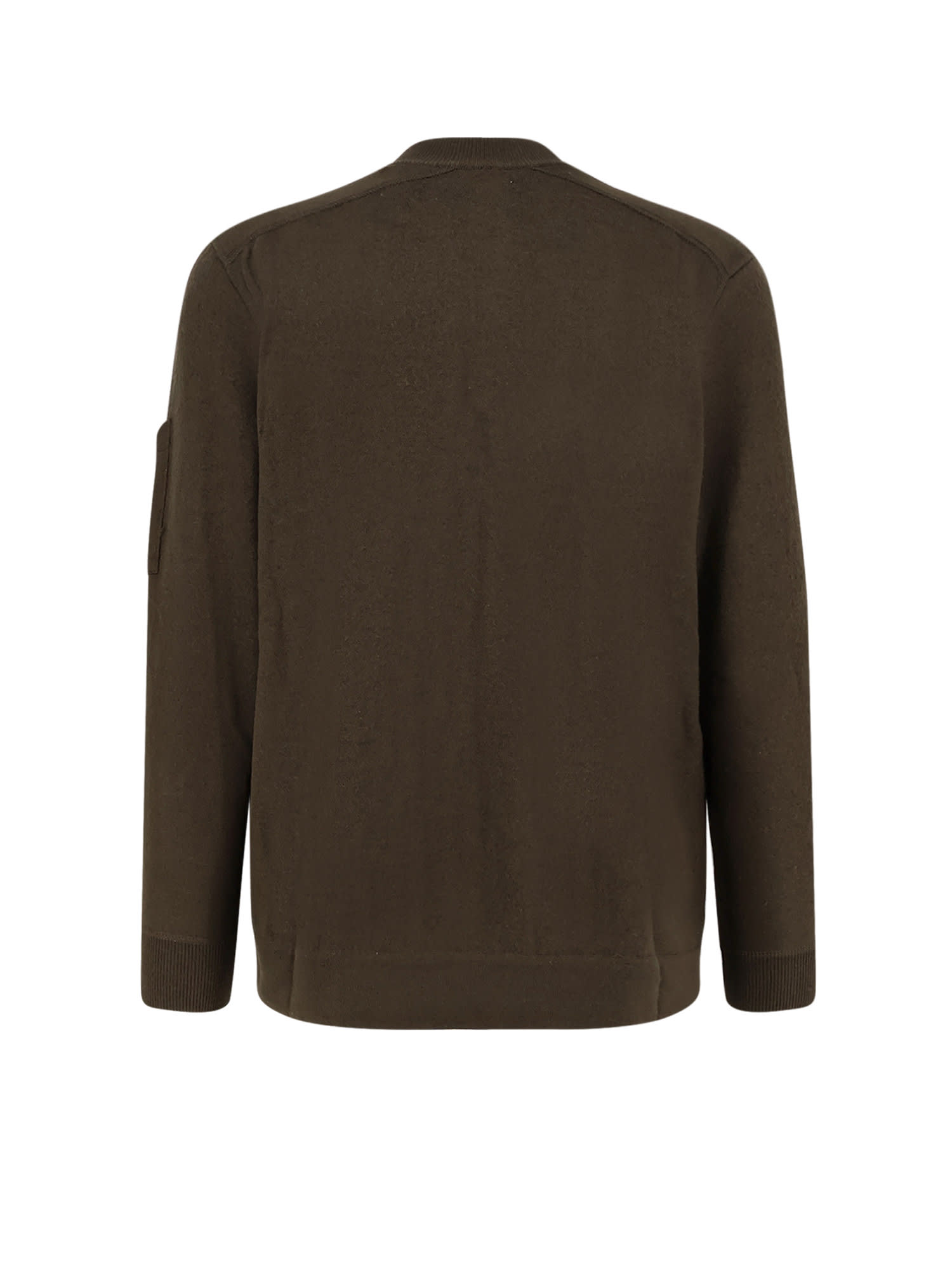 C.p. Company C.p.company Men Wool And Cotton Sweater In Green
